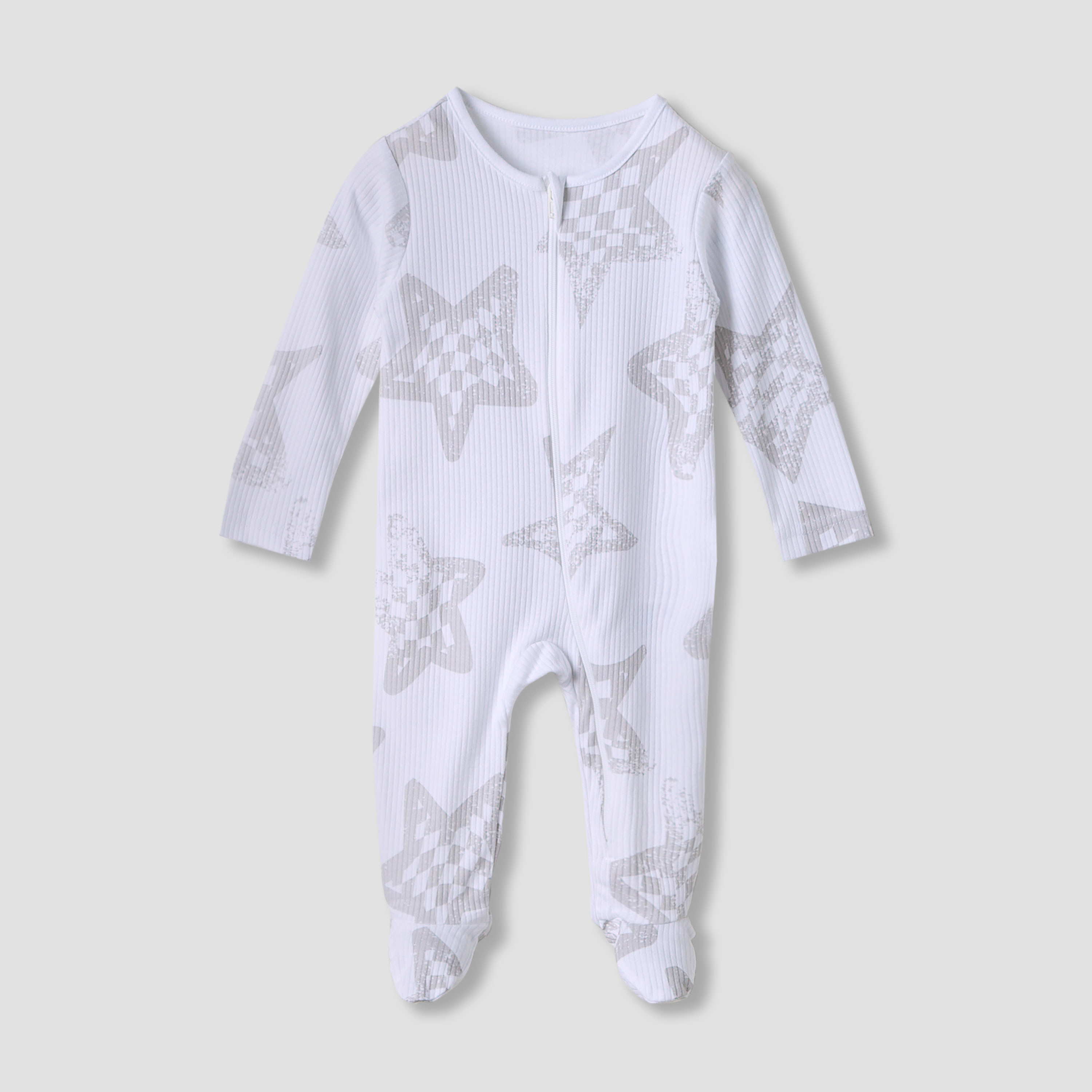 Juniors Round Neck Sleepsuit with Print - Cotton - Long Sleeves - Set of 3-baby-boys-clothing-nightwear-sleepsuits-image-4