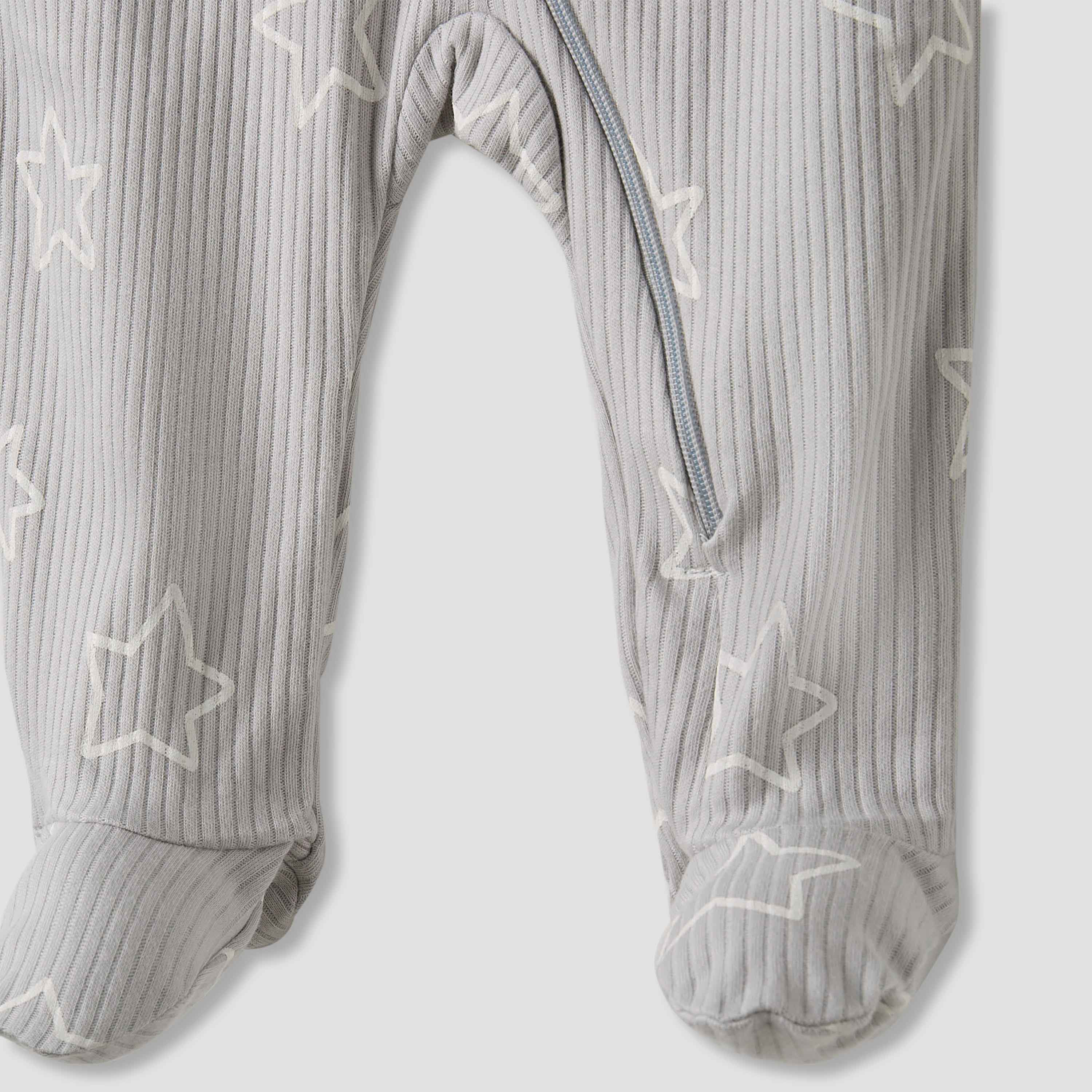 Juniors Round Neck Sleepsuit with Print - Cotton - Long Sleeves - Set of 3-baby-boys-clothing-nightwear-sleepsuits-image-6