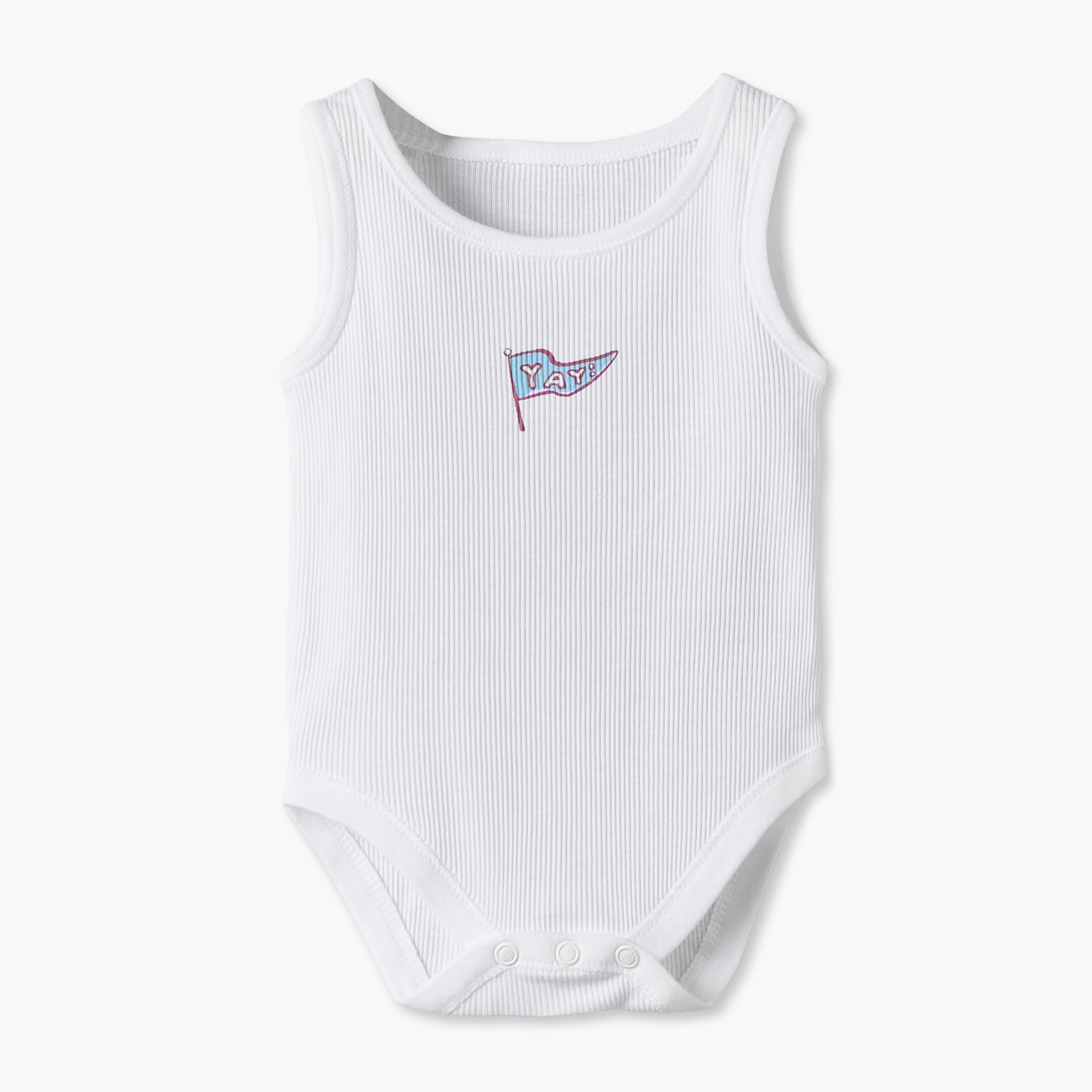 Pack of 7 Juniors Round Neck Sleeveless Bodysuit with Print-baby-boys-clothing-bodysuits-image-3