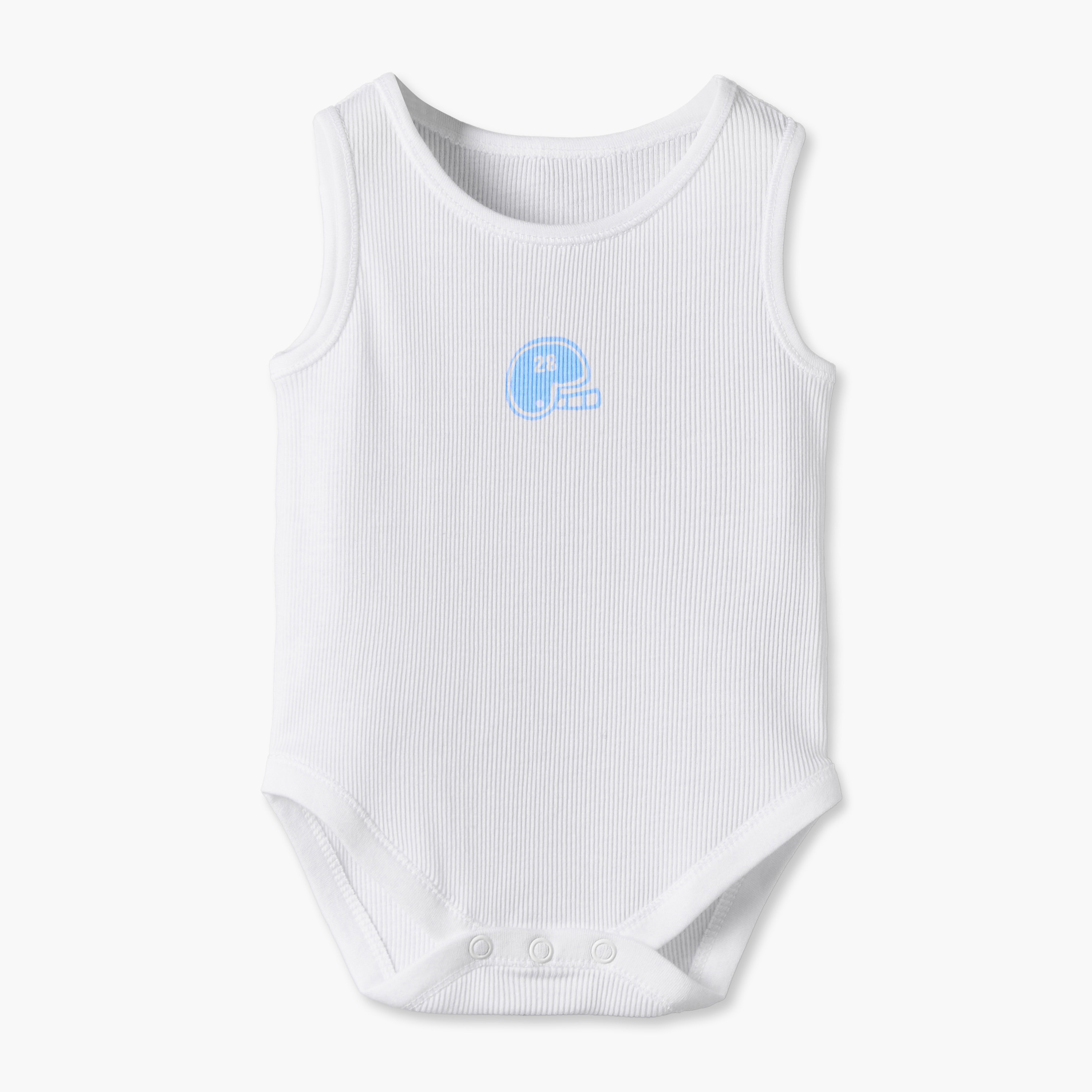 Pack of 7 Juniors Round Neck Sleeveless Bodysuit with Print-baby-boys-clothing-bodysuits-image-7