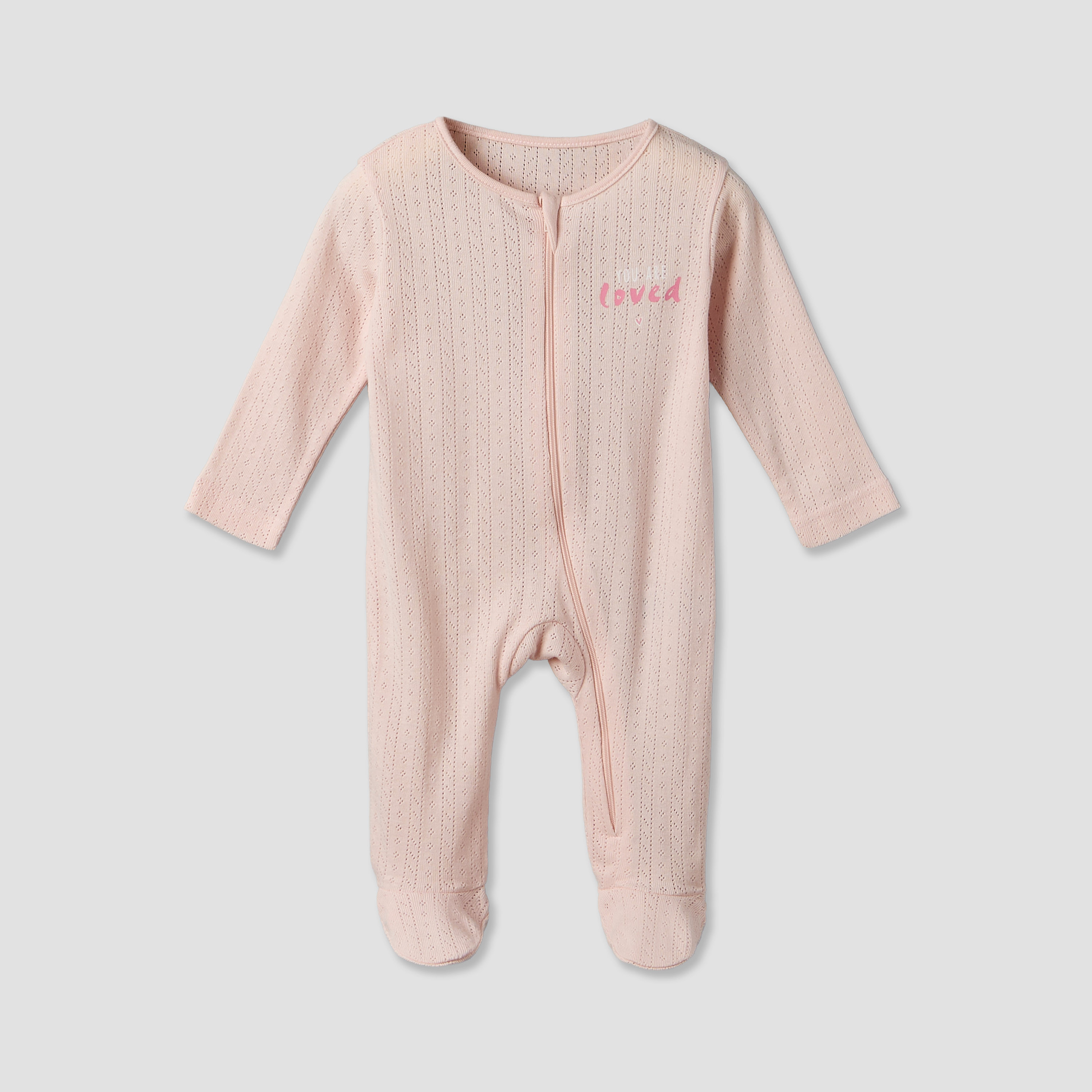 Pack of 3 Juniors Cotton Round Neck Long Sleeves Sleepsuit with Zip Closure-baby-girls-clothing-nightwear-sleepsuits-image-3