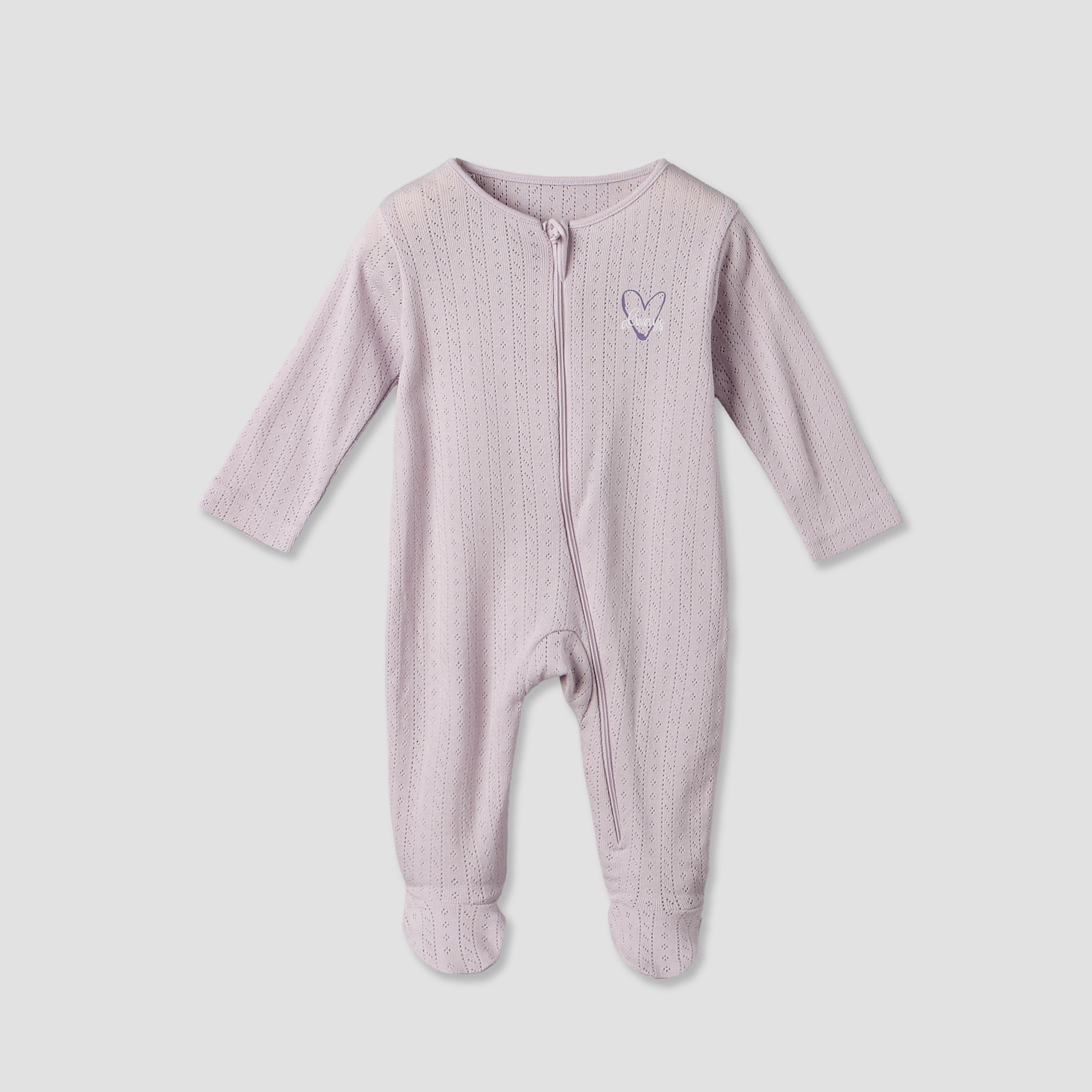 Pack of 3 Juniors Cotton Round Neck Long Sleeves Sleepsuit with Zip Closure-baby-girls-clothing-nightwear-sleepsuits-image-5