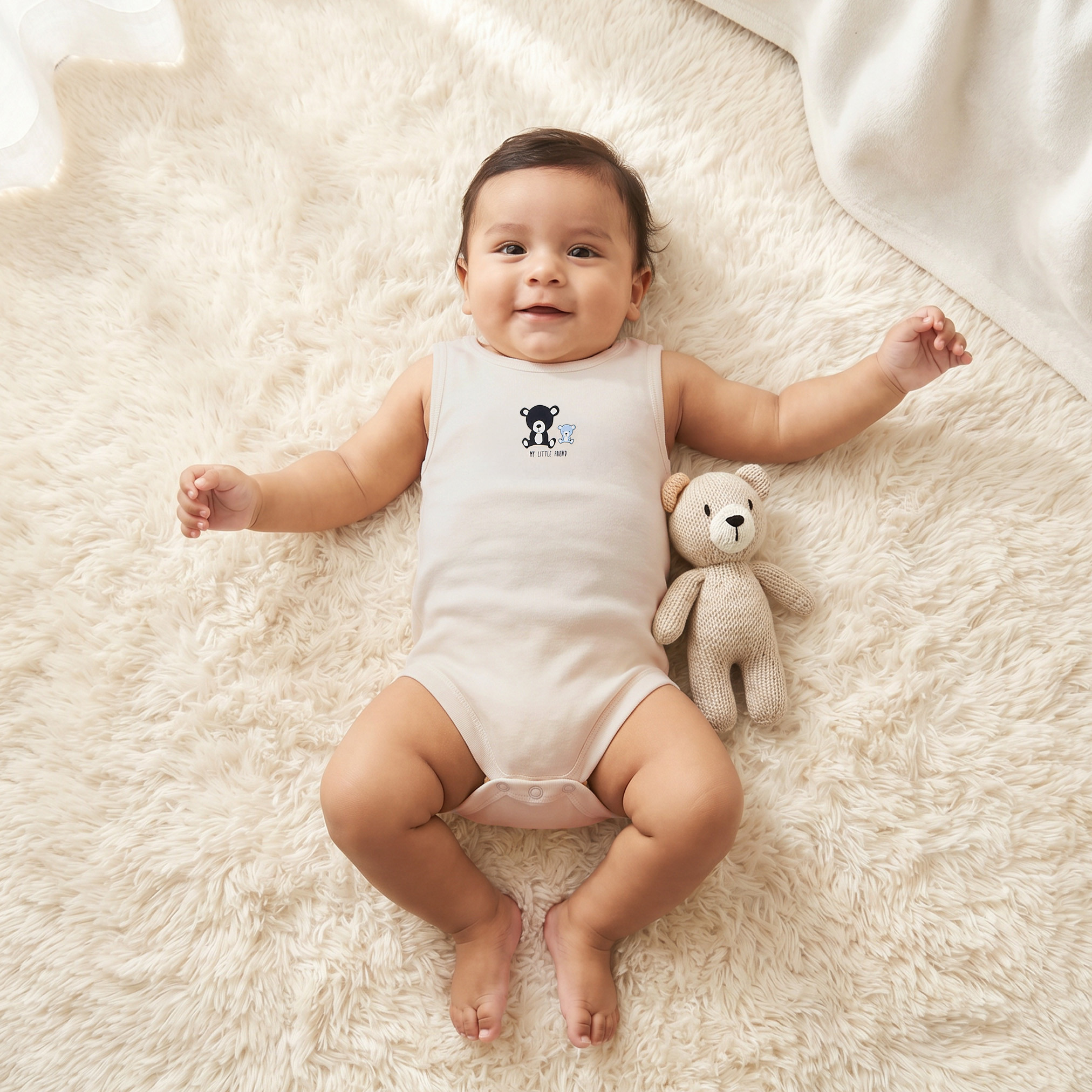 Juniors Animal Print Sleeveless Bodysuit with Button Closure - Set of 7-promo_babyshop_Buy2for115_UAE130126-image-2