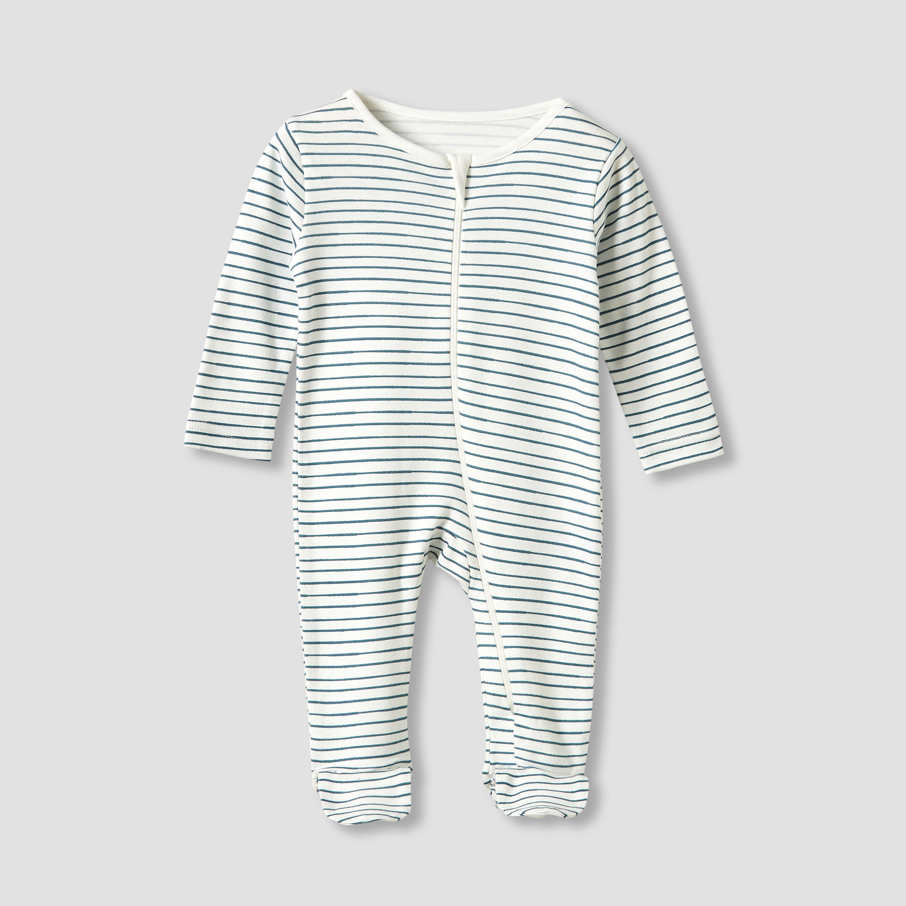 بدلات نوم بياقة مستديرة ومغلقة القدمين - أكمام طويلة - قطن من جونيورز - طقم 3 قطع-baby-boys-clothing-nightwear-sleepsuits-image-4