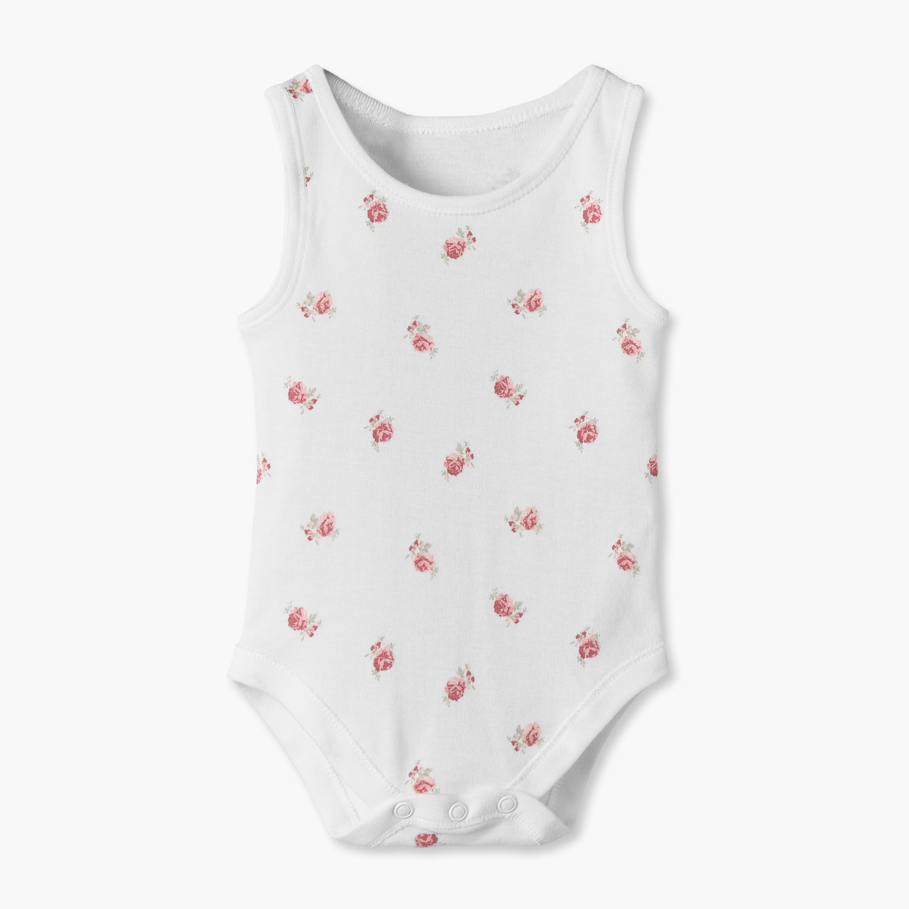 Pack of 5 Juniors Crew Neck Sleeveless Bodysuit with Floral Print-baby-girls-clothing-bodysuits-image-4
