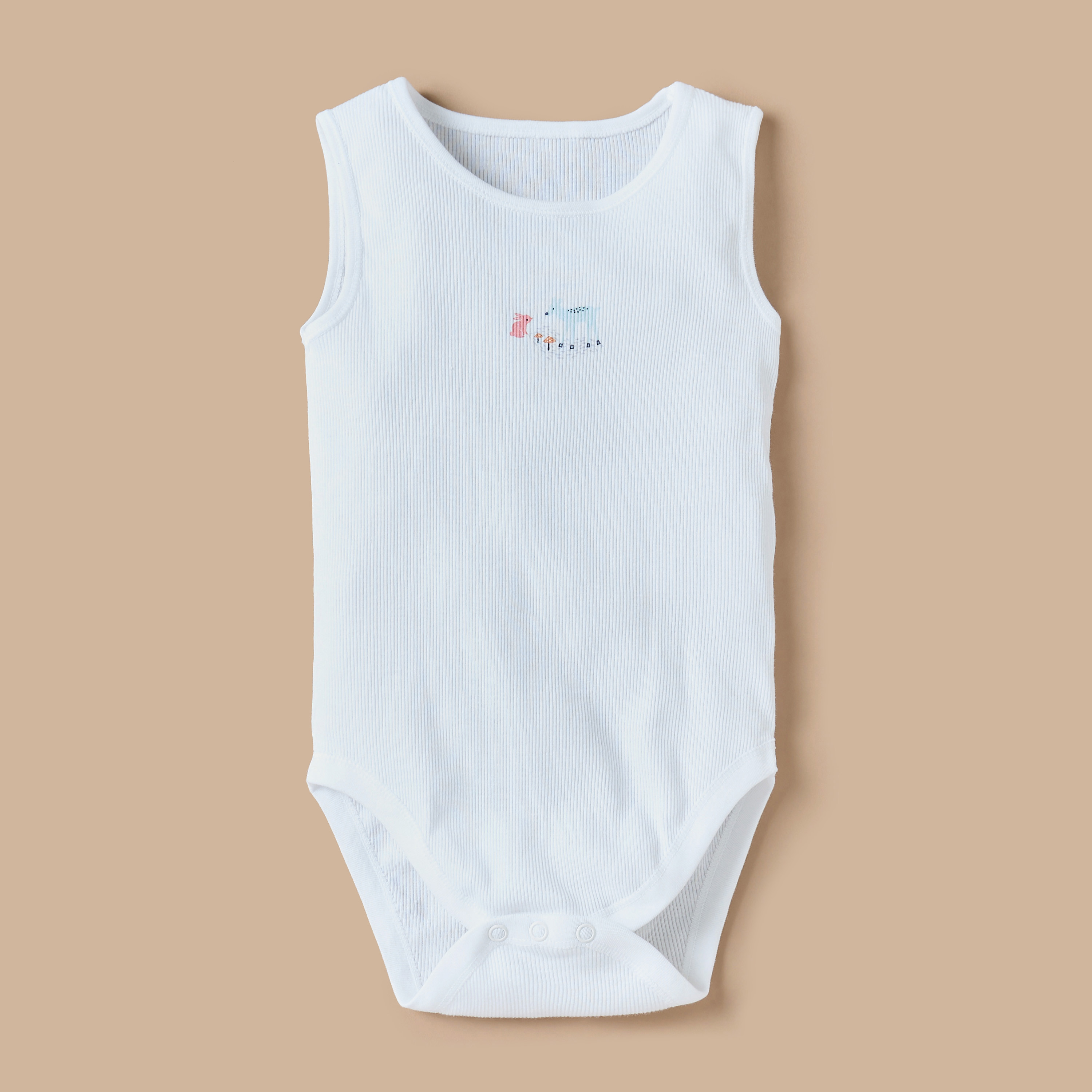 بودي سوت دون أكمام بطبعات سفاري وأزرار إغلاق كبّاسة من جونيورز - طقم 5 قطع-baby-boys-clothing-multipacks-image-2