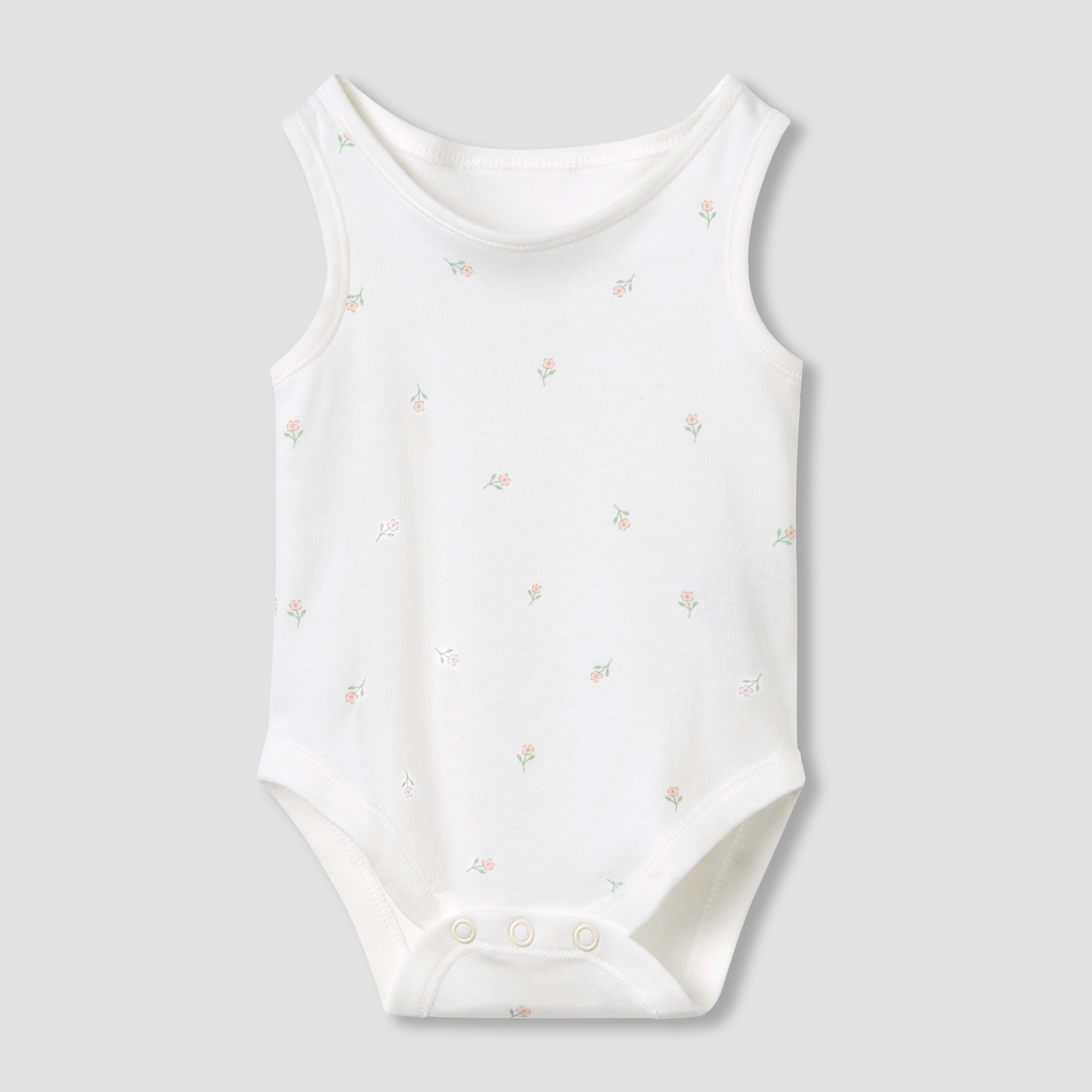 Juniors Round Neck Bodysuit with Snap Button Closure - Cotton - Sleeveless - Set of 5-promo_babyshop_Buy2for115_OMN130126-image-3