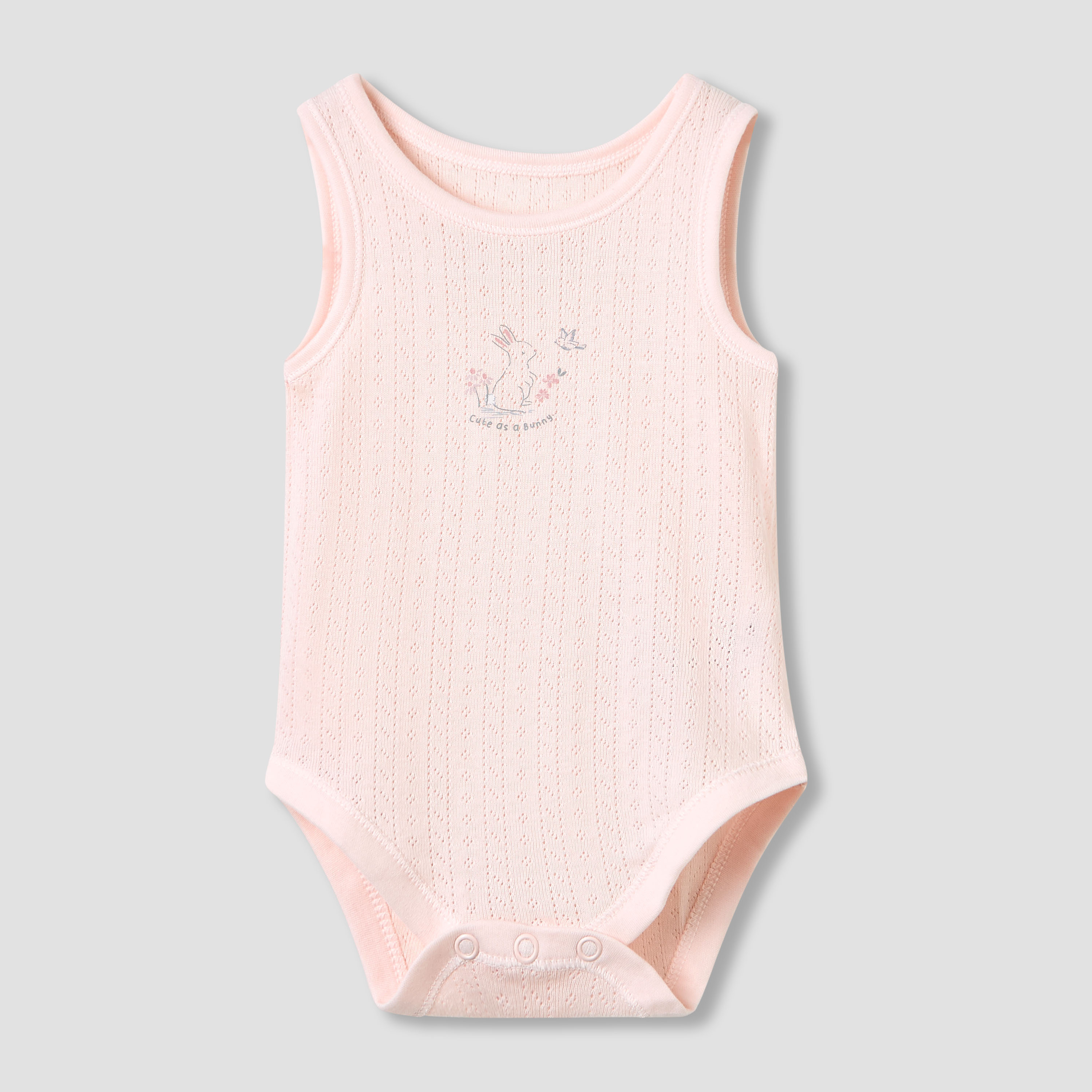 Juniors Round Neck Bodysuit with Snap Button Closure - Cotton - Sleeveless - Set of 5-promo_babyshop_Buy2for115_OMN130126-image-4