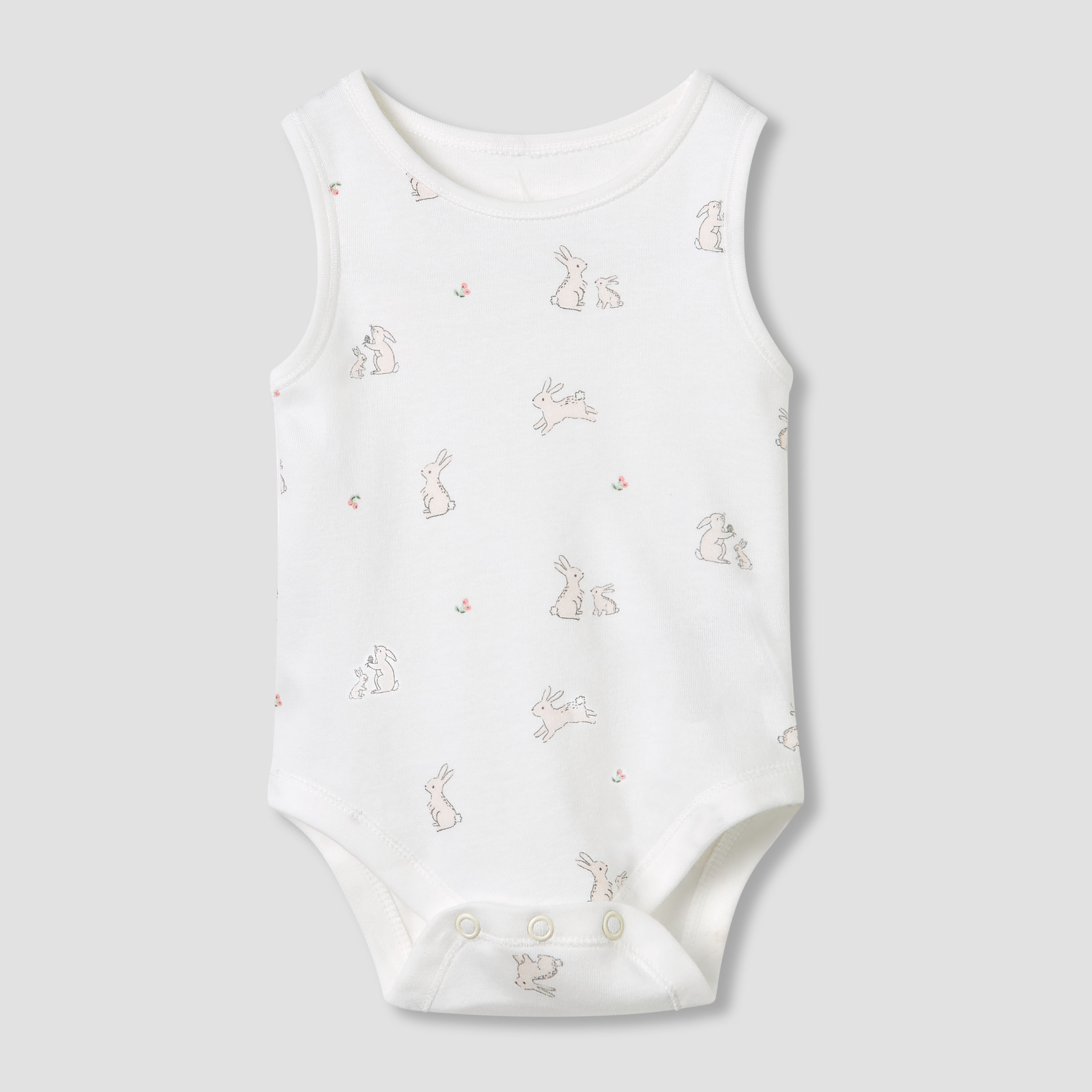 Juniors Round Neck Bodysuit with Snap Button Closure - Cotton - Sleeveless - Set of 5-promo_babyshop_Buy2for115_OMN130126-image-5