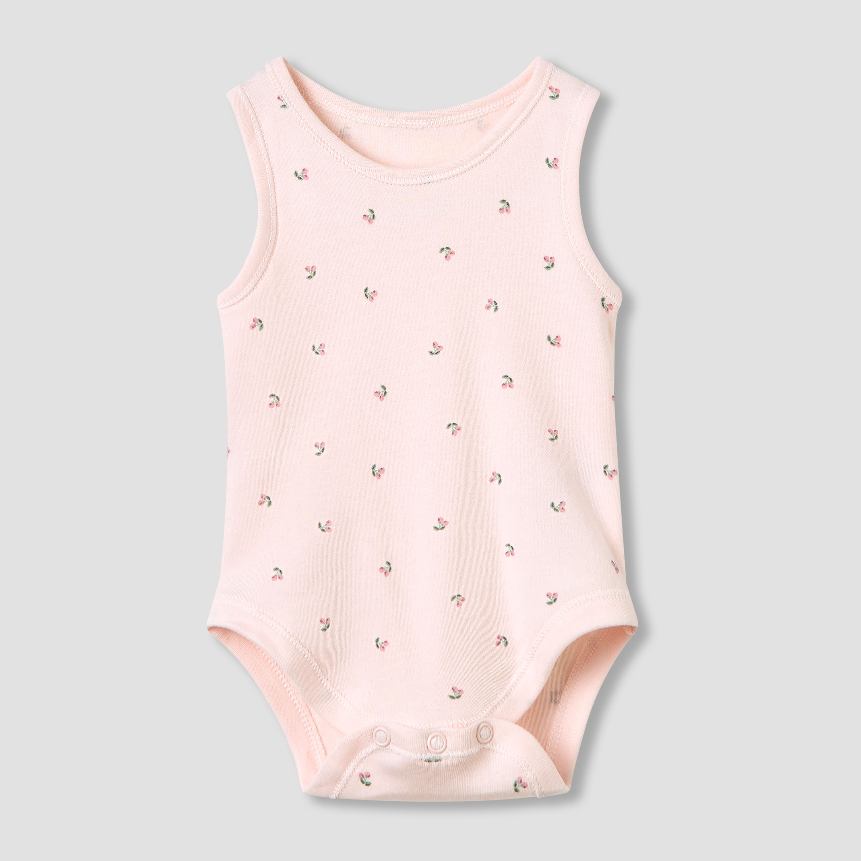 Juniors Round Neck Bodysuit with Snap Button Closure - Cotton - Sleeveless - Set of 5-promo_babyshop_Buy2for115_OMN130126-image-6