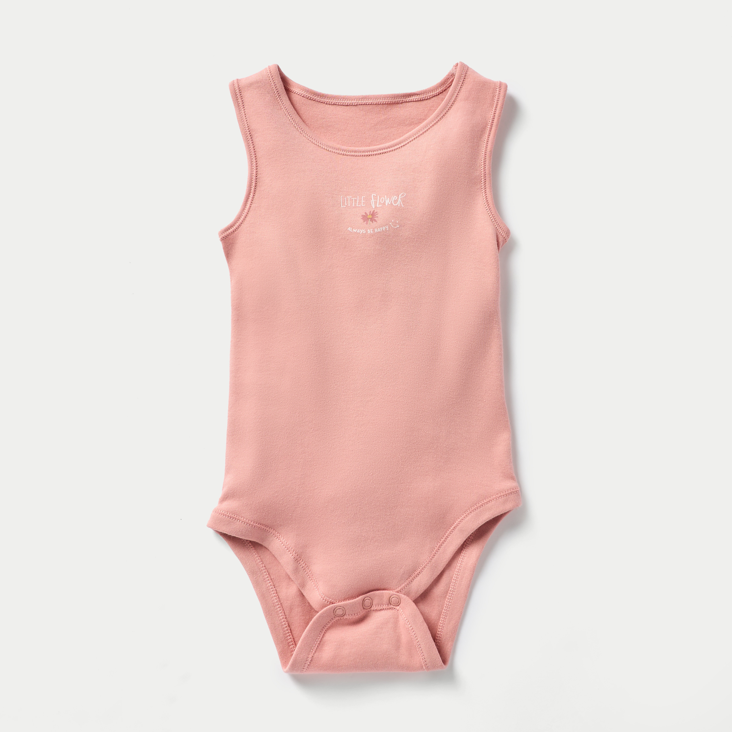 بودي سوت دون أكمام بطبعات أزهار وأزرار إغلاق كبّاسة من جونيورز - طقم 5 قطع-baby-girls-clothing-bodysuits-image-2