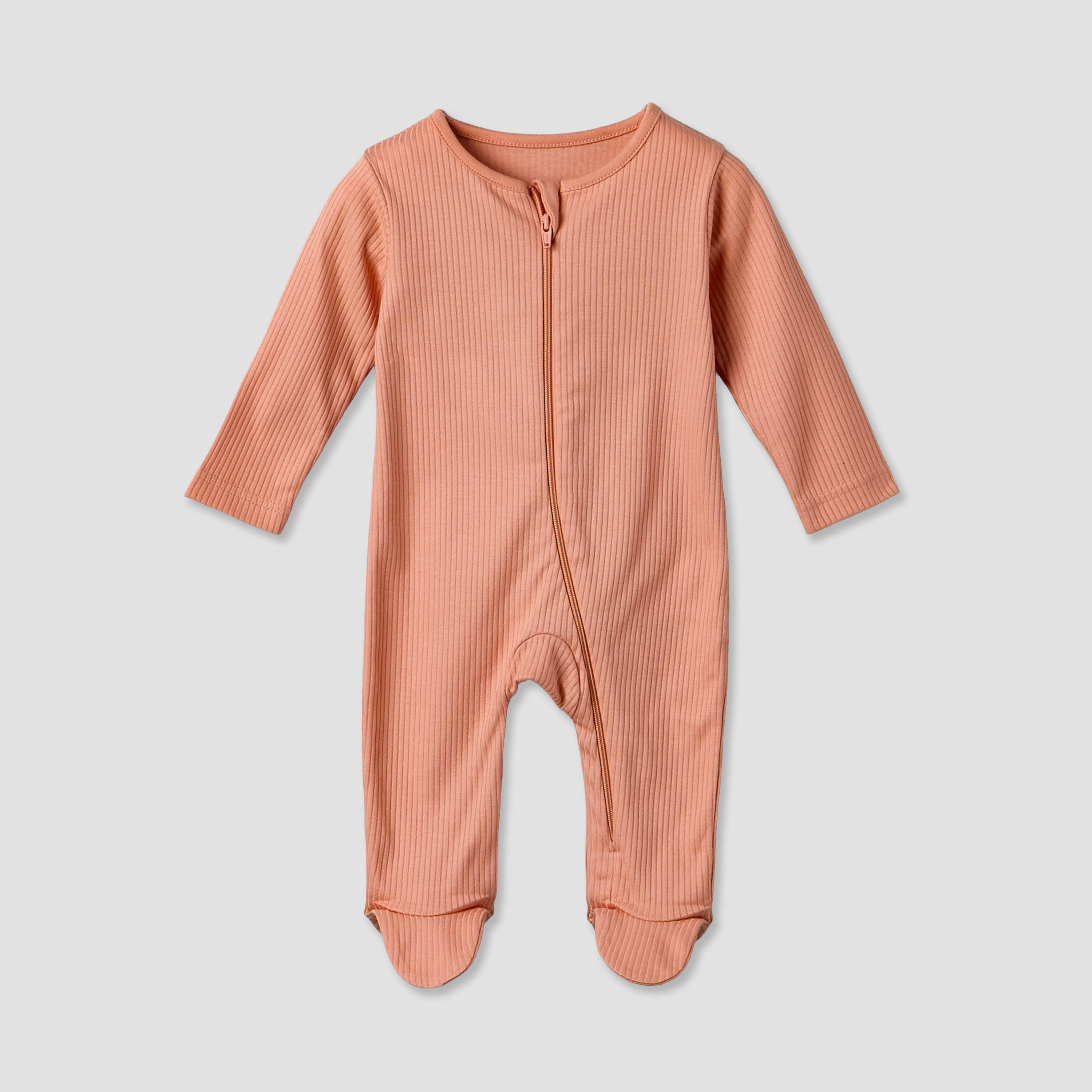 Pack of 3 Juniors Cotton Round Neck Long Sleeves Sleepsuit with Ribbed Design-baby-boys-clothing-nightwear-sleepsuits-image-4