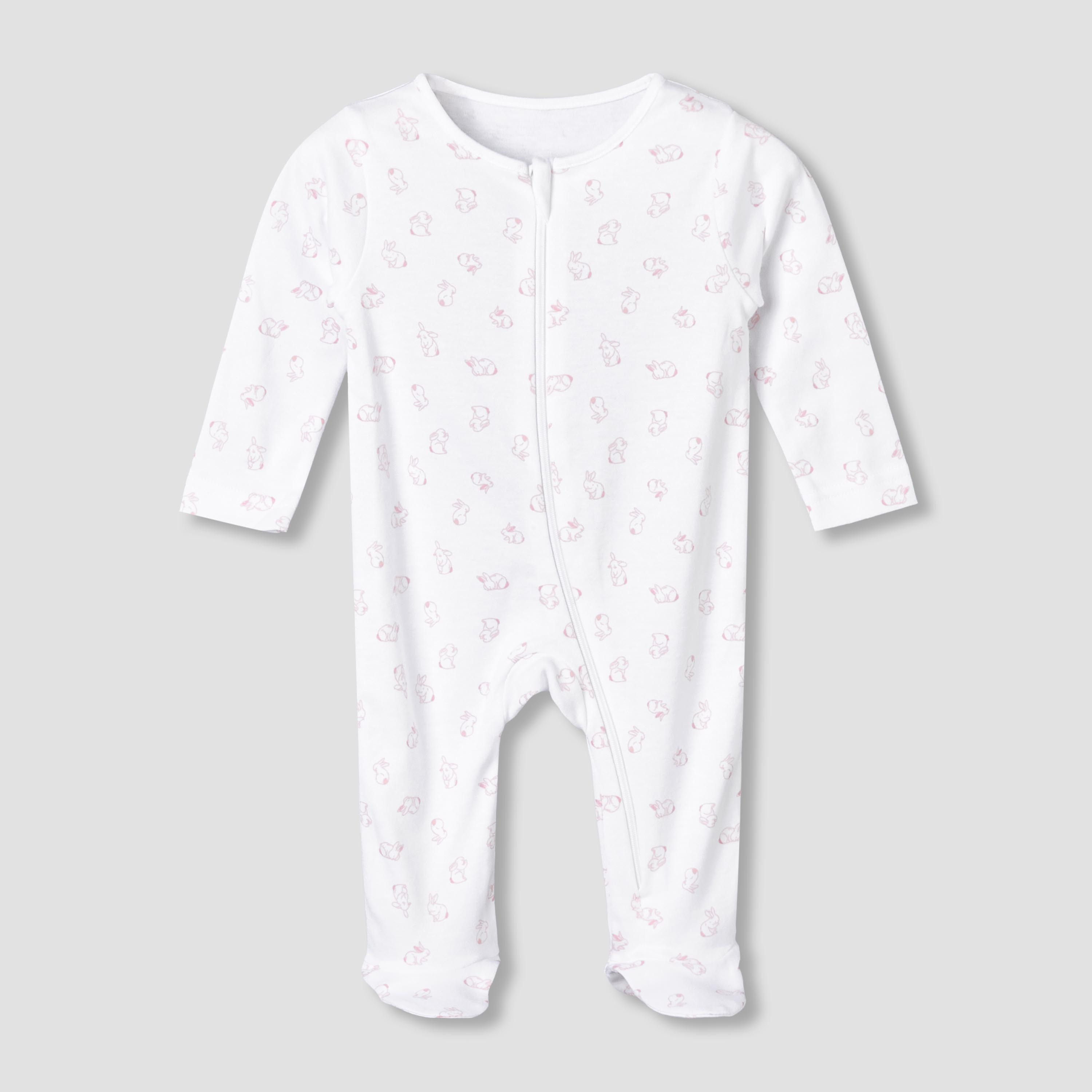 Pack of 5 Juniors Cotton Crew Neck Long Sleeves Sleepsuit with Assorted Print-baby-girls-clothing-nightwear-sleepsuits-image-3