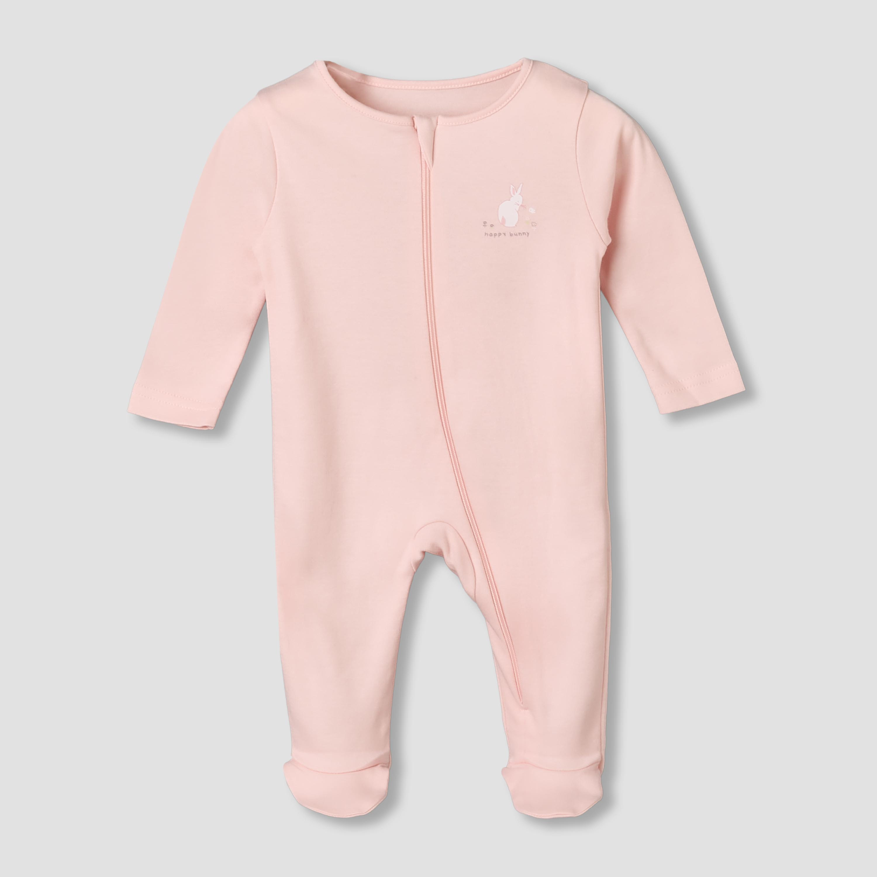 Pack of 5 Juniors Cotton Crew Neck Long Sleeves Sleepsuit with Assorted Print-baby-girls-clothing-nightwear-sleepsuits-image-4
