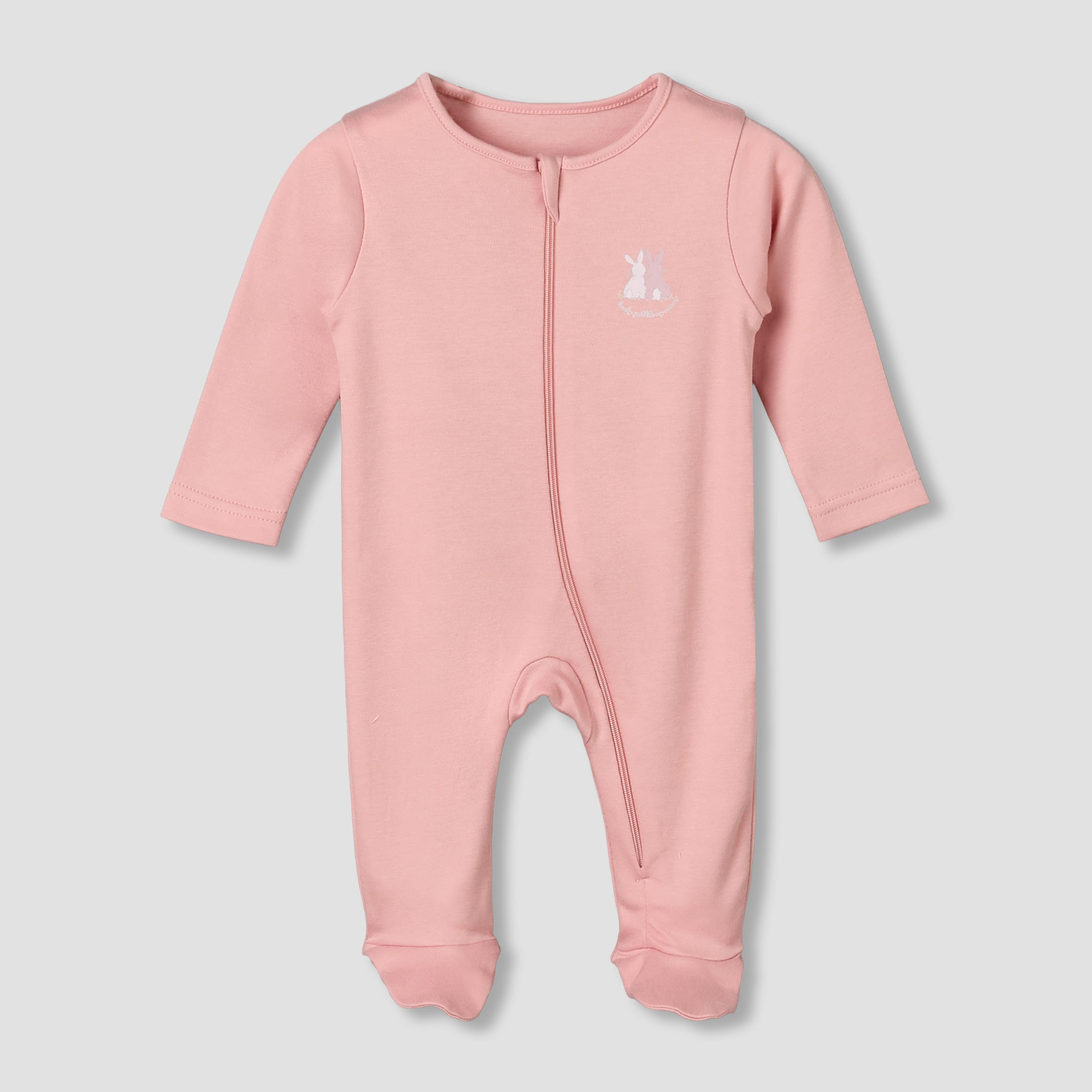 Pack of 5 Juniors Cotton Crew Neck Long Sleeves Sleepsuit with Assorted Print-baby-girls-clothing-nightwear-sleepsuits-image-5
