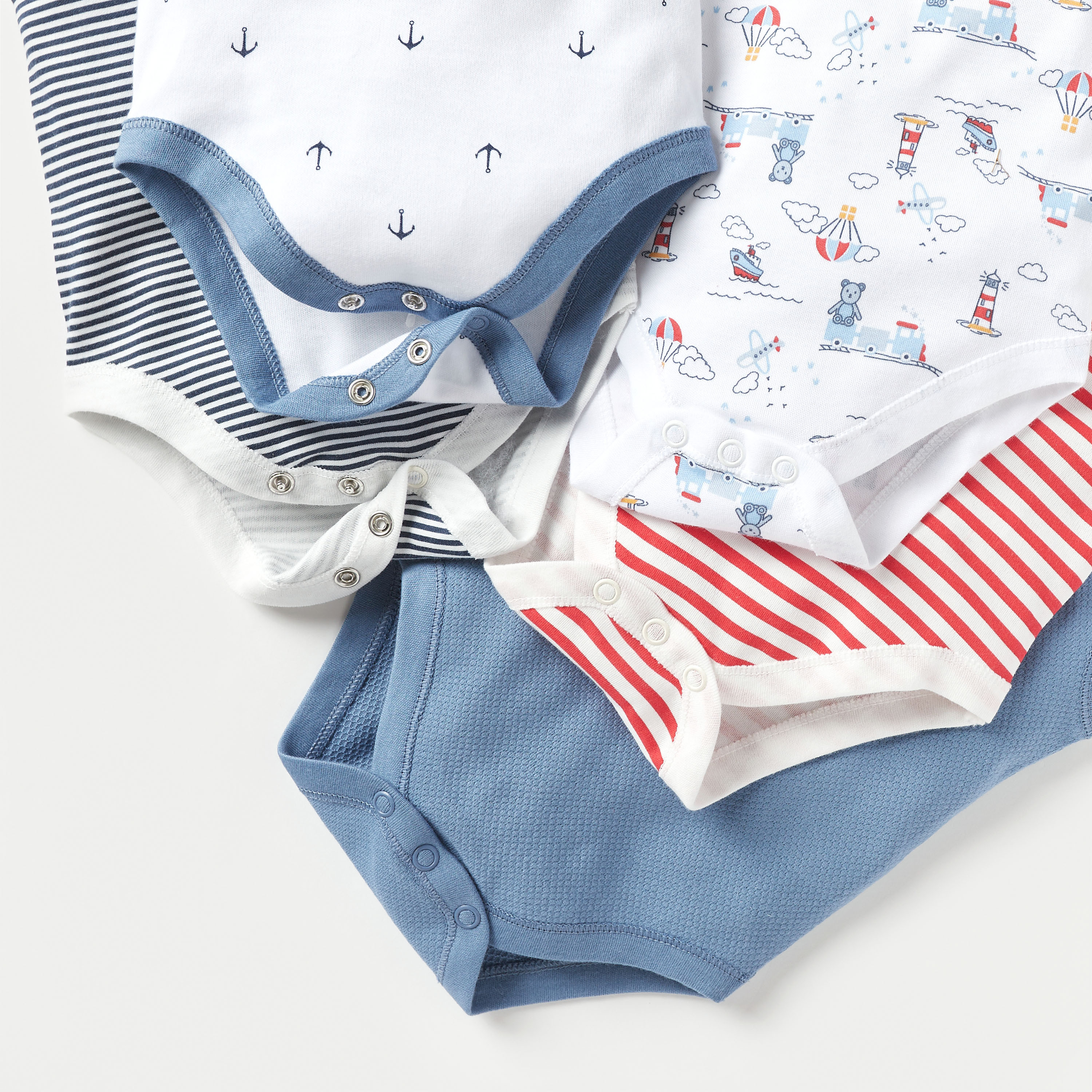 Juniors Printed Sleeveless Bodysuit - Set of 5-baby-boys-clothing-multipacks-image-4
