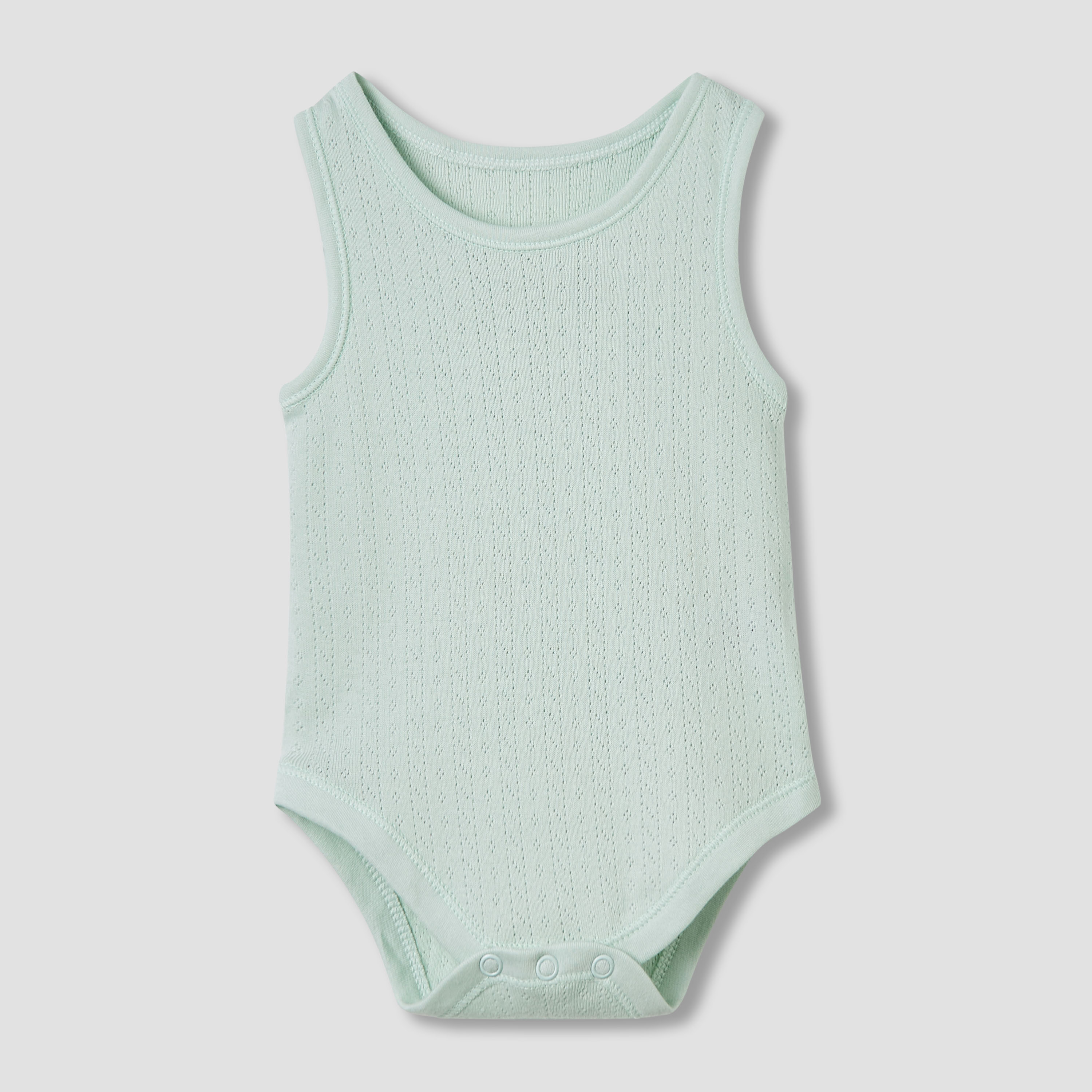 Juniors Round Neck Bodysuit with Texture - Cotton - Sleeveless - Set of 5-baby-girls-clothing-bodysuits-image-3