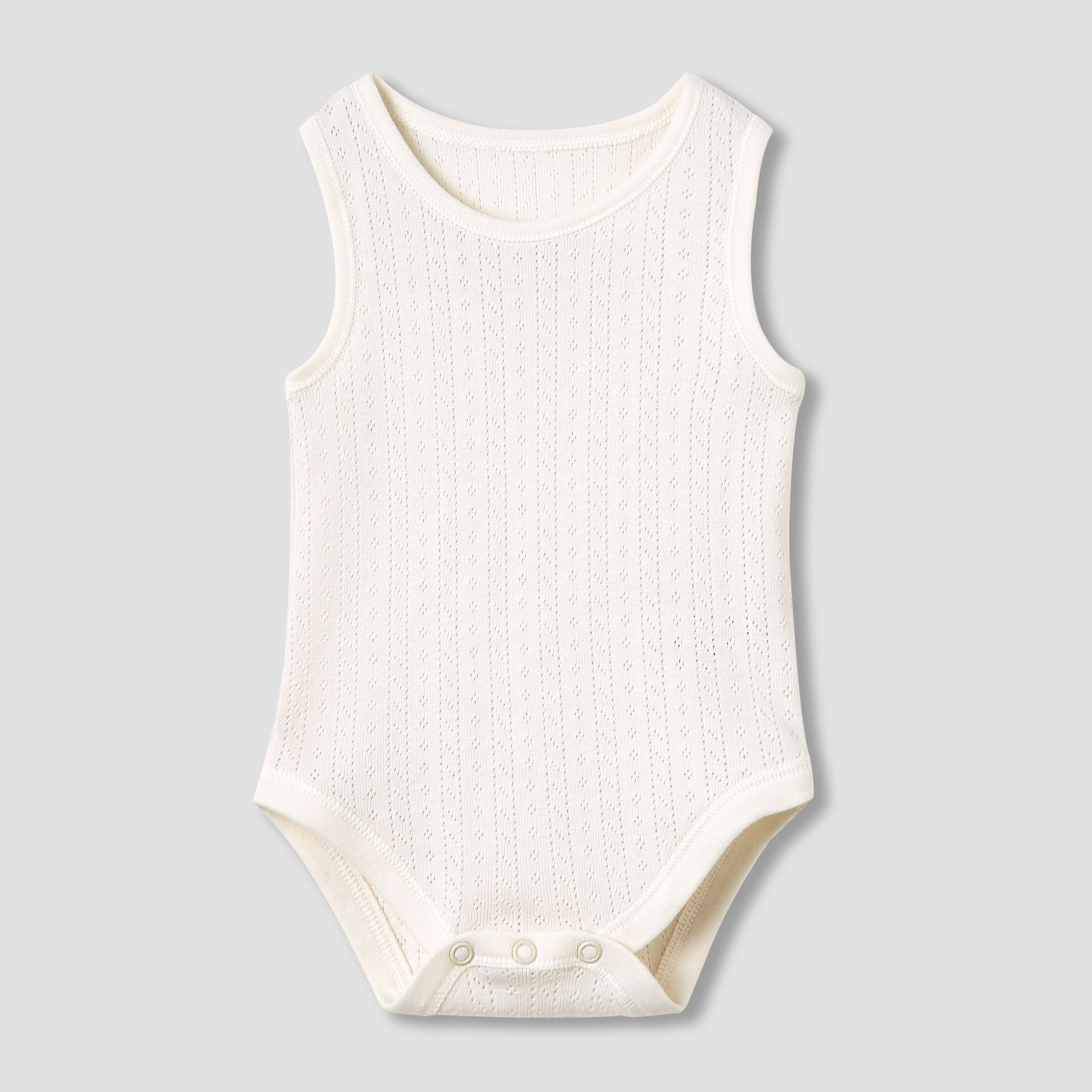 Juniors Round Neck Bodysuit with Texture - Cotton - Sleeveless - Set of 5-baby-girls-clothing-bodysuits-image-6