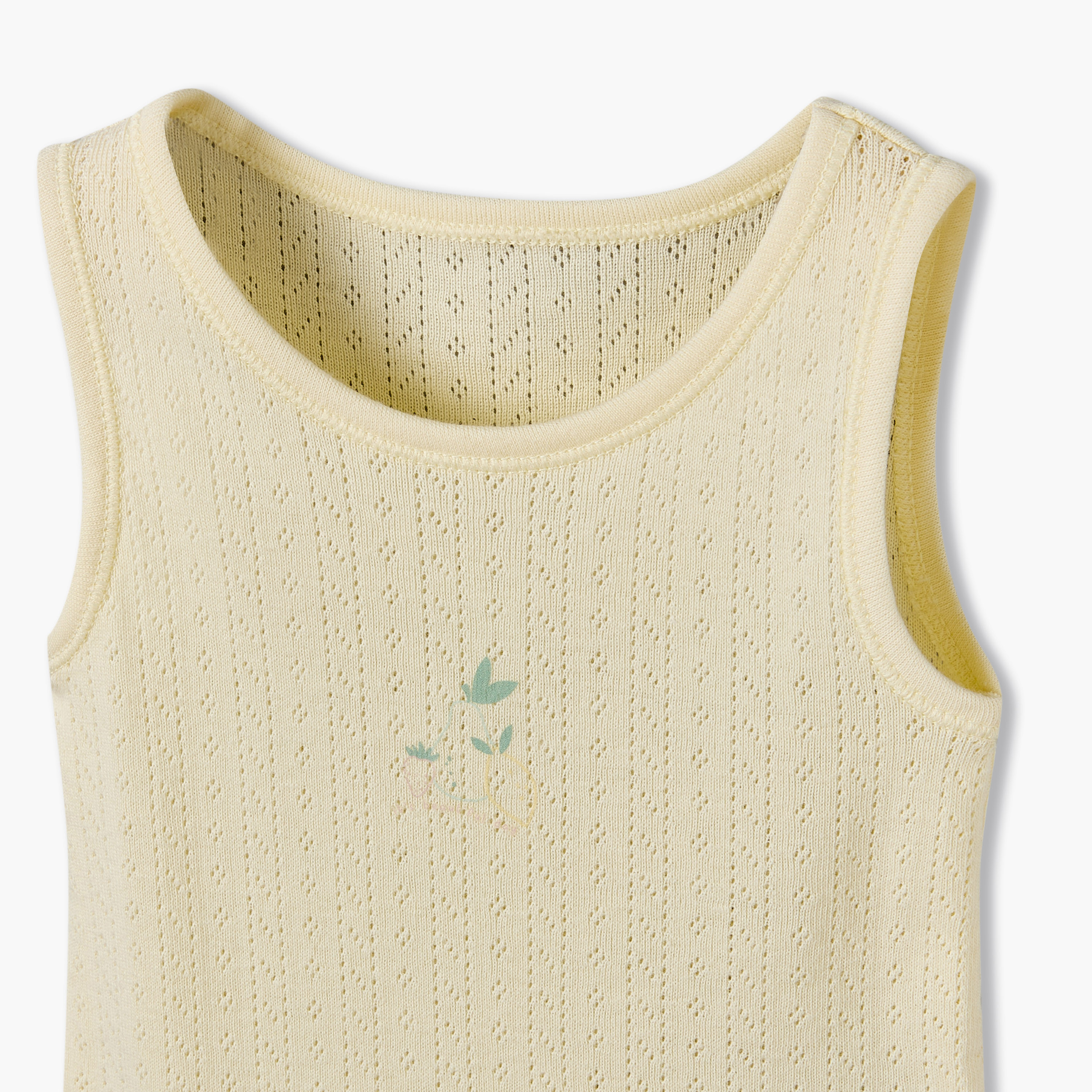 بودي سوت قطني بياقة مستديرة ودون أكمام وكباسين إغلاق من جونيورز - طقم من 7 قطع-baby-girls-clothing-bodysuits-image-10