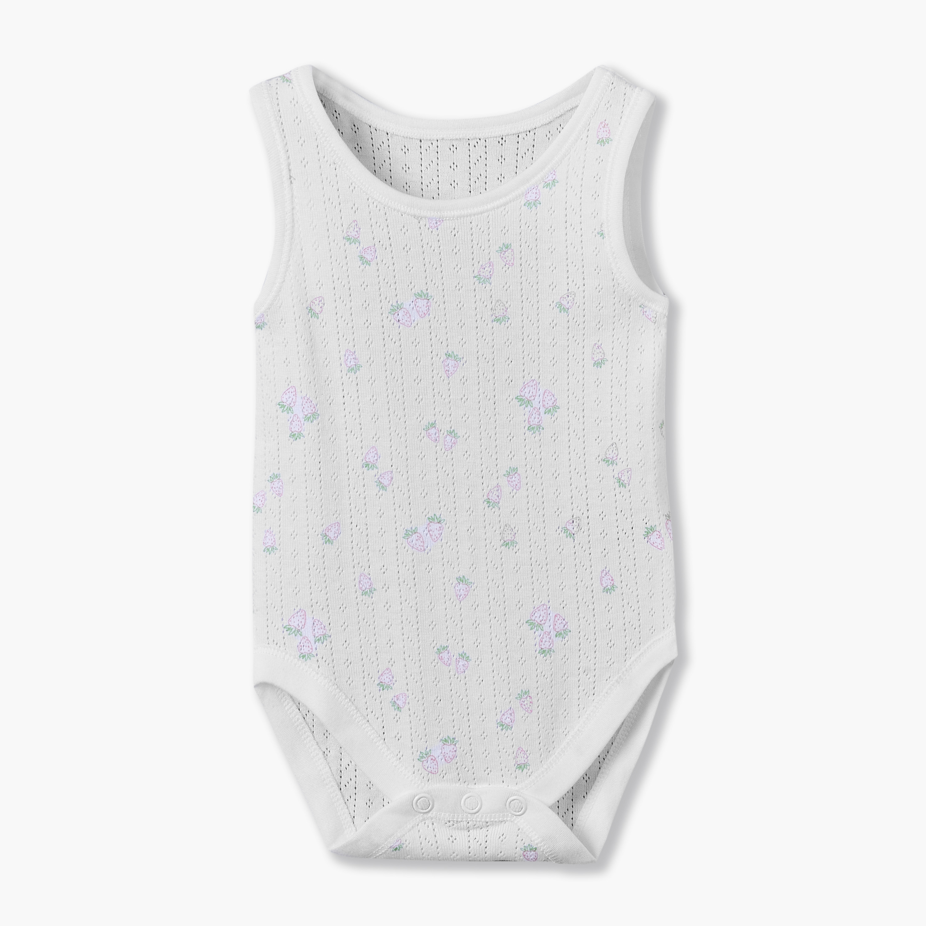 بودي سوت قطني بياقة مستديرة ودون أكمام وكباسين إغلاق من جونيورز - طقم من 7 قطع-baby-girls-clothing-bodysuits-image-3