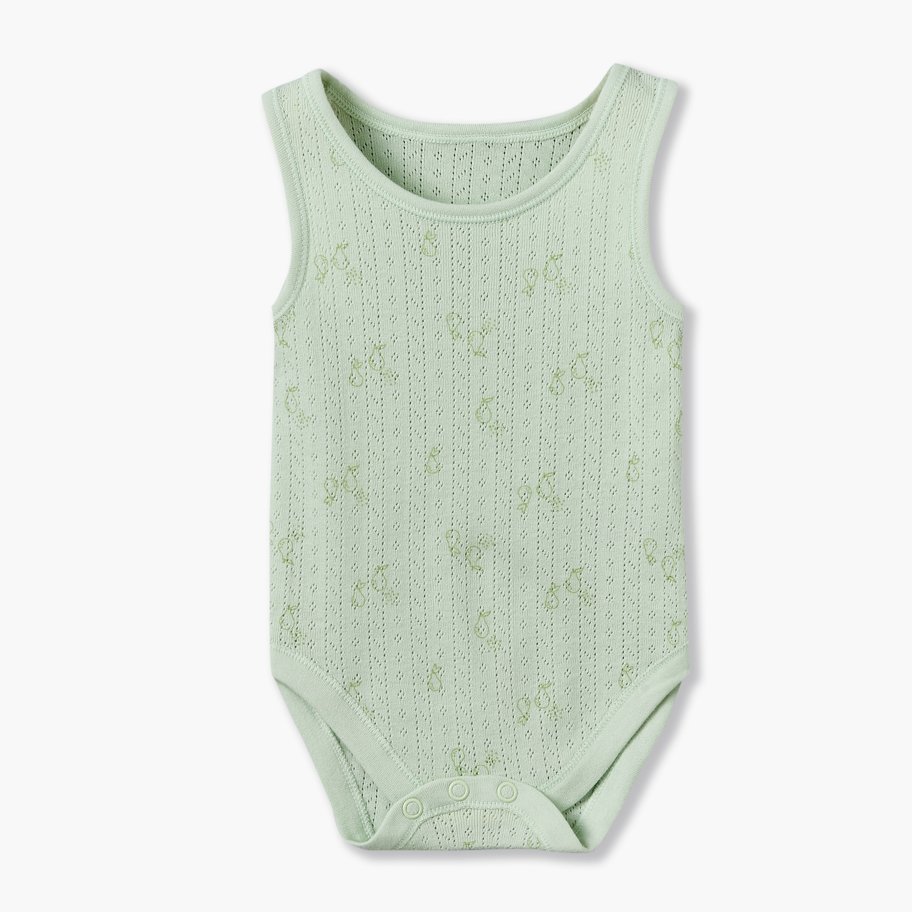 بودي سوت قطني بياقة مستديرة ودون أكمام وكباسين إغلاق من جونيورز - طقم من 7 قطع-baby-girls-clothing-bodysuits-image-5
