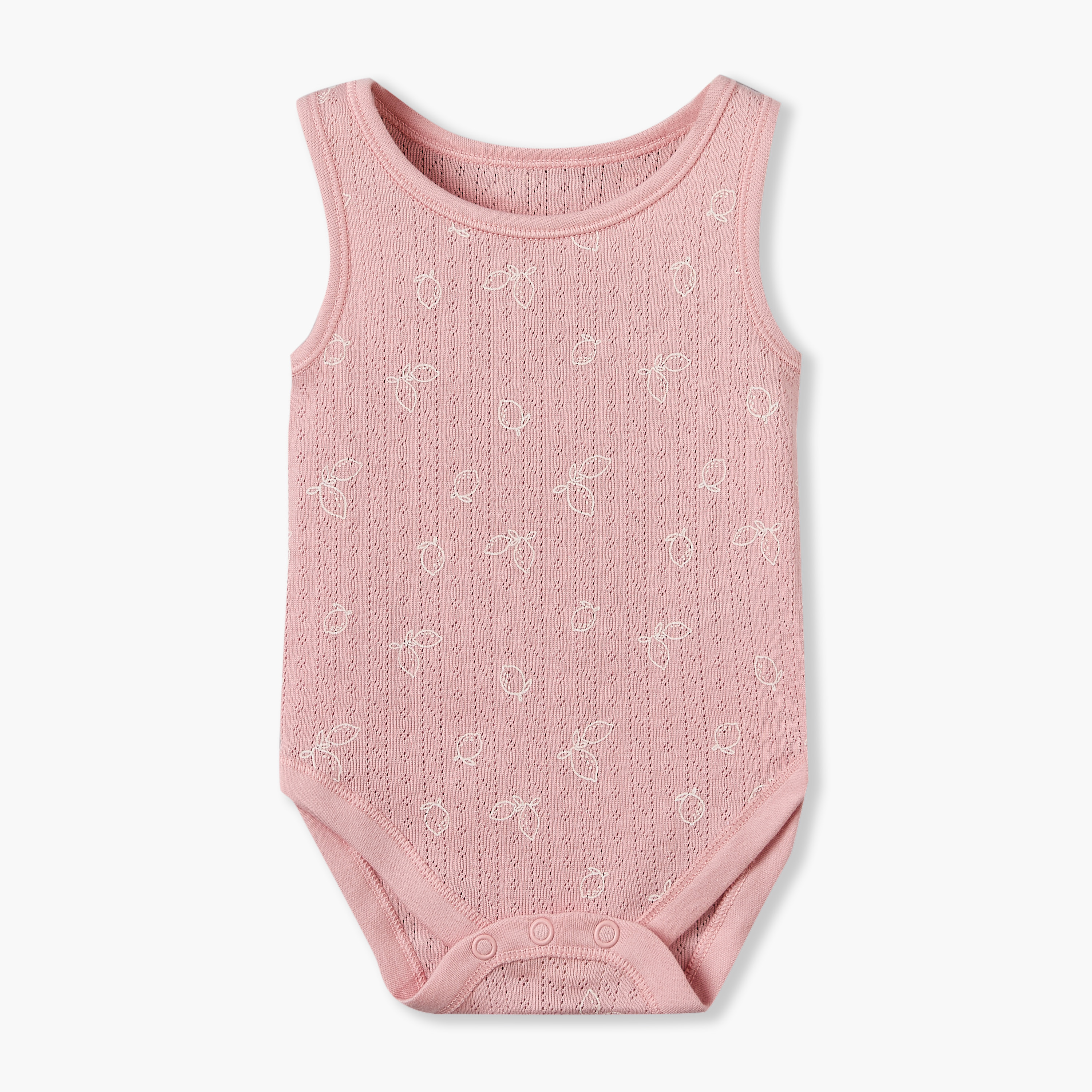 بودي سوت قطني بياقة مستديرة ودون أكمام وكباسين إغلاق من جونيورز - طقم من 7 قطع-baby-girls-clothing-bodysuits-image-8