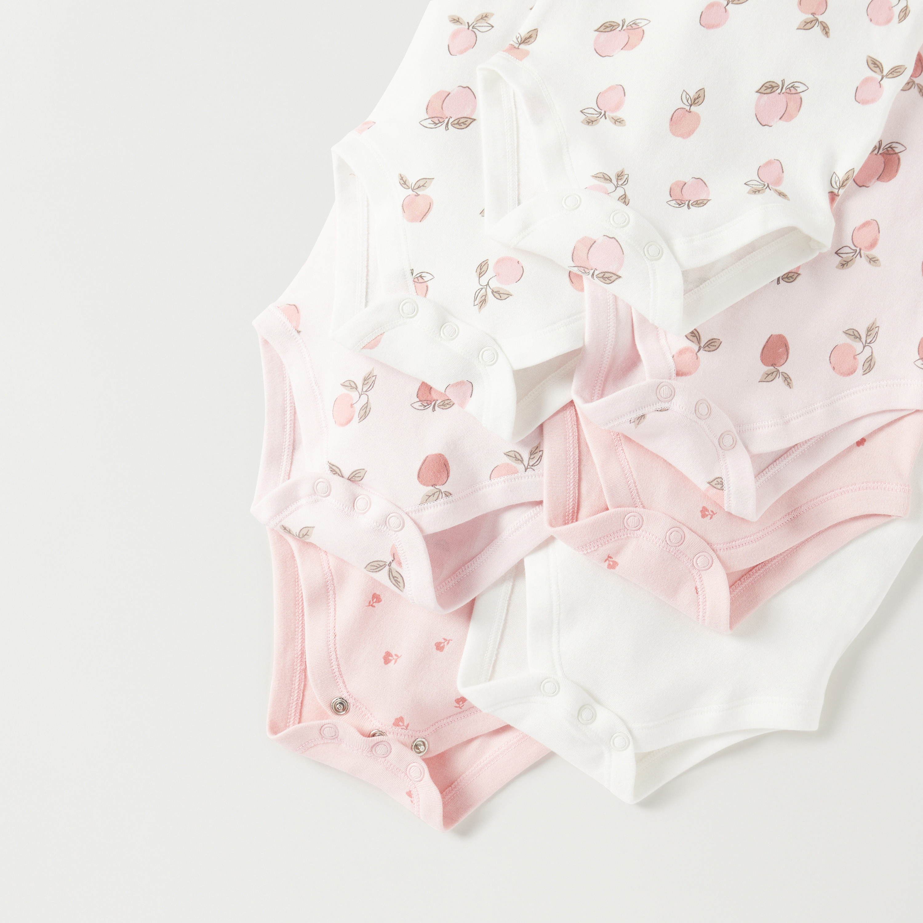 بودي سوت دون أكمام بطبعات من جونيورز - طقم من 7 قطع-baby-girls-clothing-bodysuits-image-4