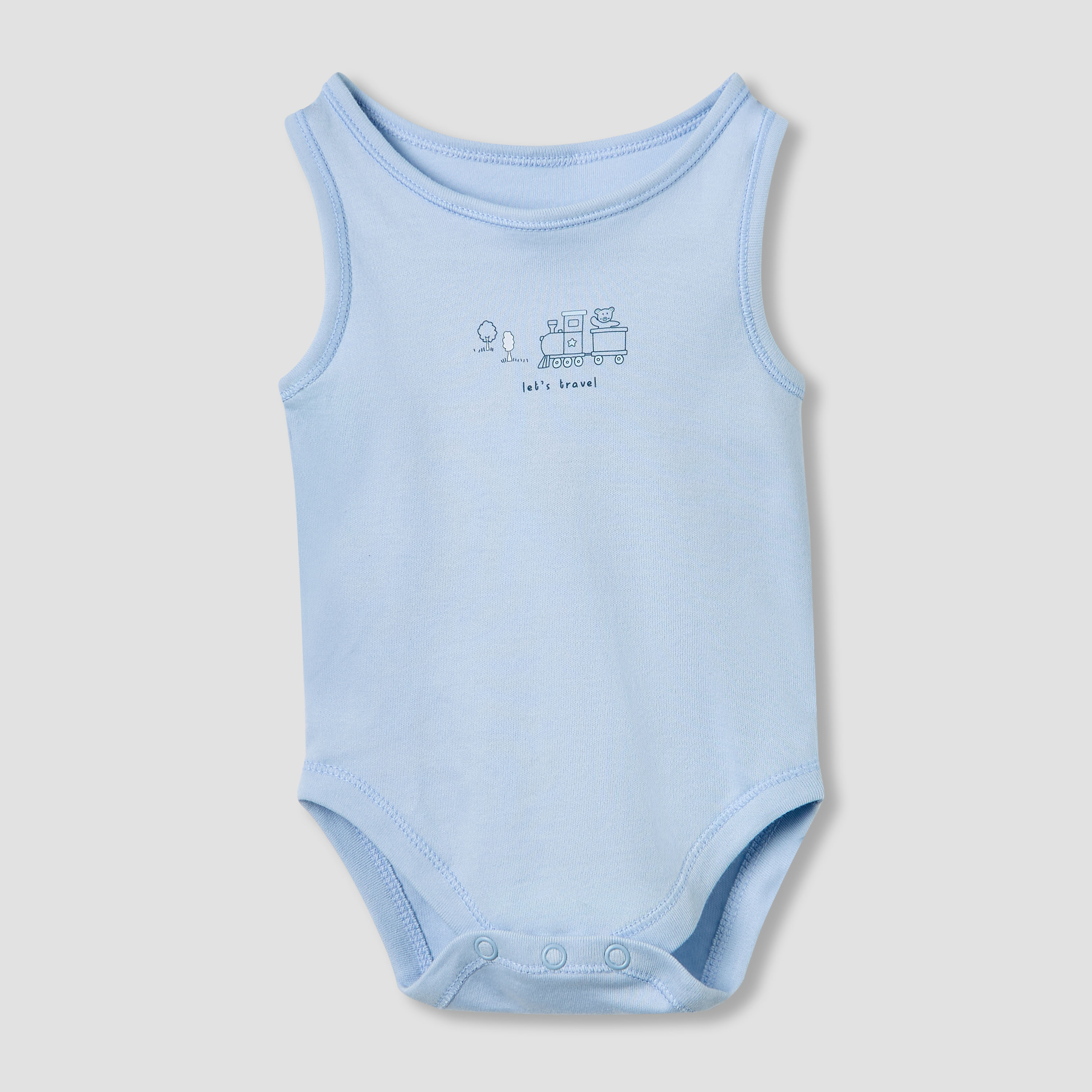 بودي سوت دون أكمام بأزرار إغلاق كبس وطبعات من جونيورز - طقم من 5 قطع-promo_babyshop_Buy2for115_UAE130126-image-2