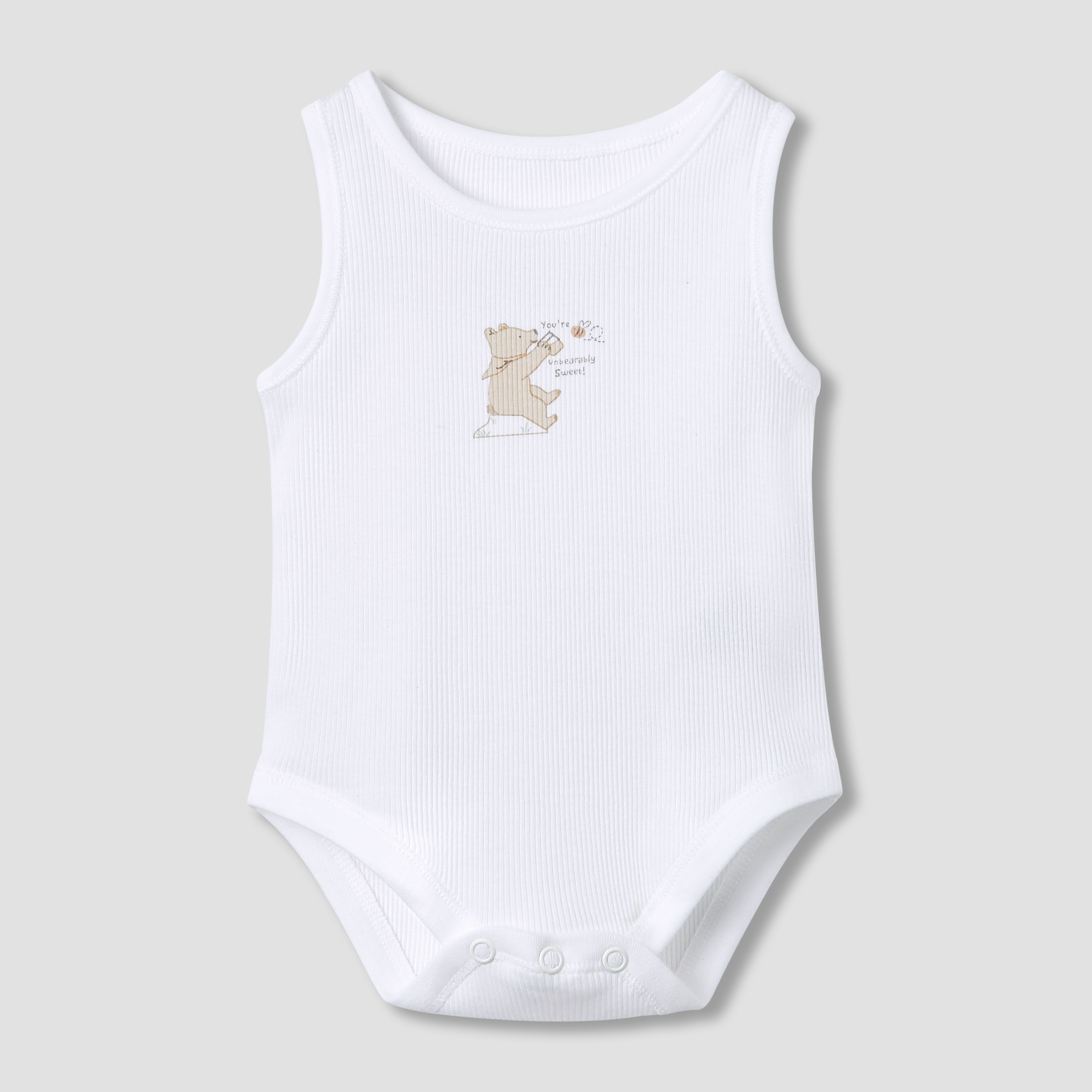 Juniors Round Neck Bodysuit with Snap Button Closure - Cotton - Sleeveless - Set of 5-promo_babyshop_Buy2for115_KSA130126-image-6