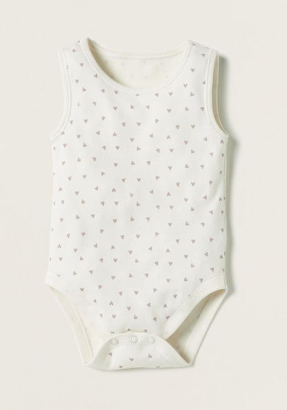 Juniors Printed Bodysuit with Snap Button Closure - Set of 7-Bodysuits-image-3