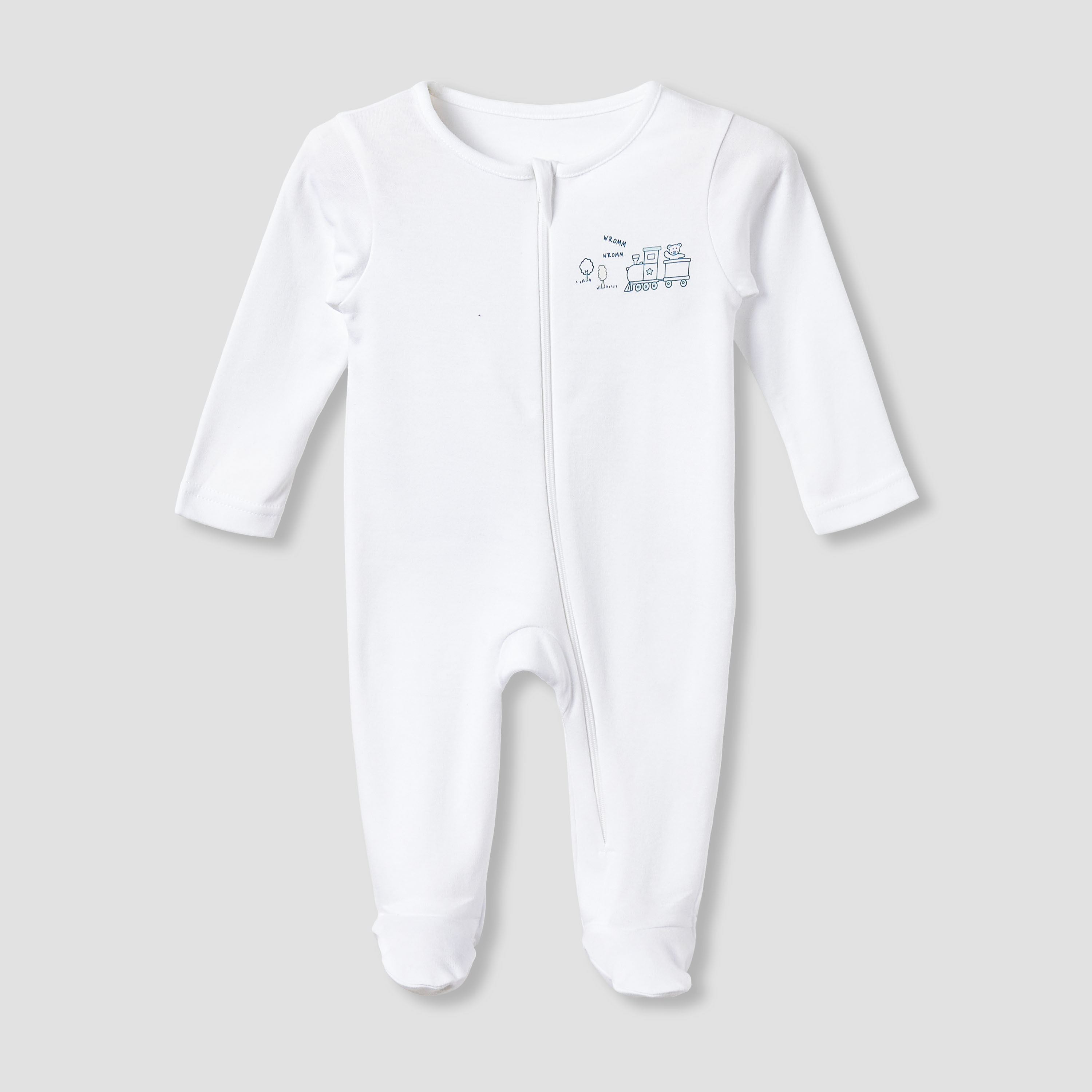 Pack of 5 Juniors Cotton Round Neck Long Sleeves Sleepsuit with Fun Print-baby-boys-clothing-nightwear-sleepsuits-image-5