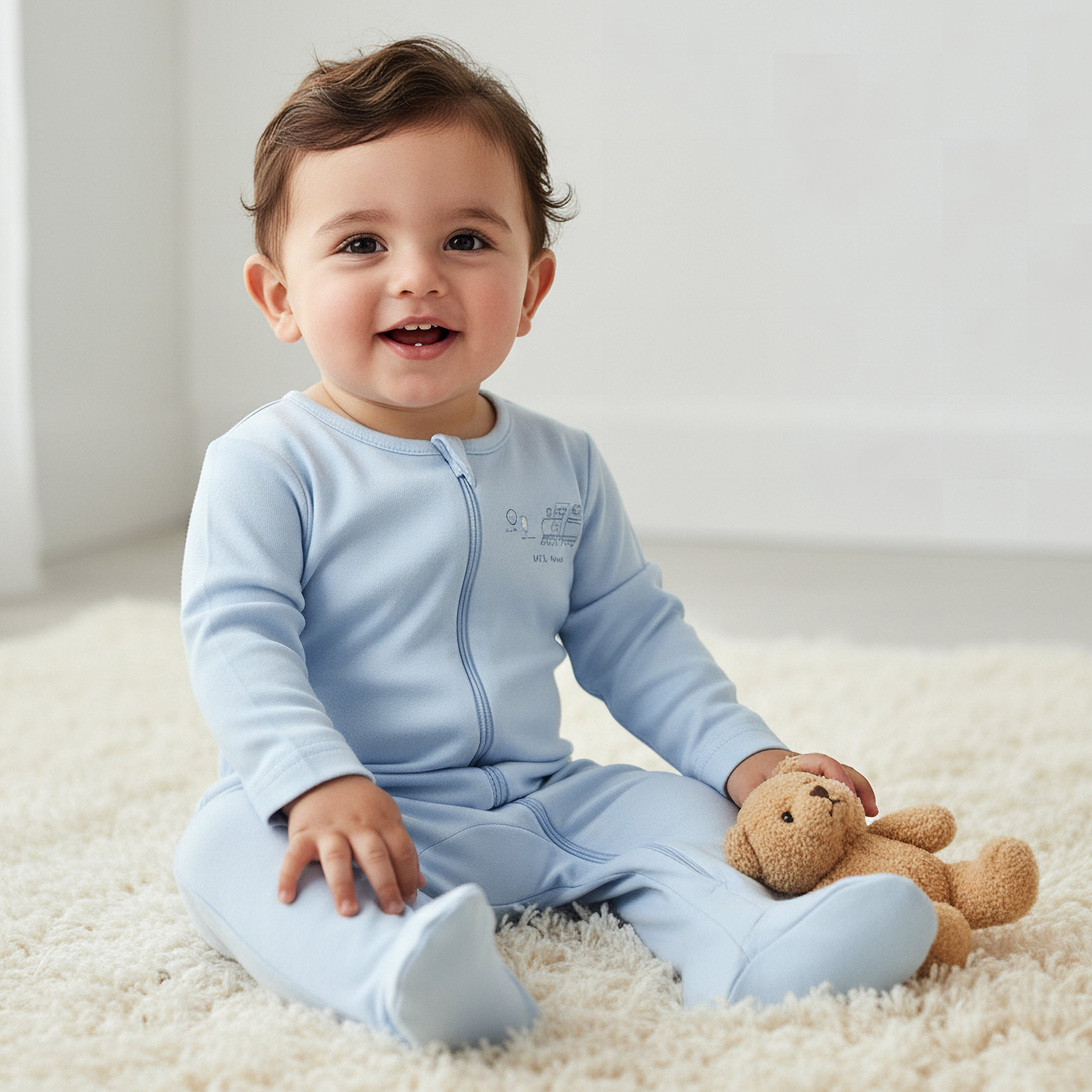 Pack of 5 Juniors Cotton Round Neck Long Sleeves Sleepsuit with Fun Print-baby-boys-clothing-nightwear-sleepsuits-image-2