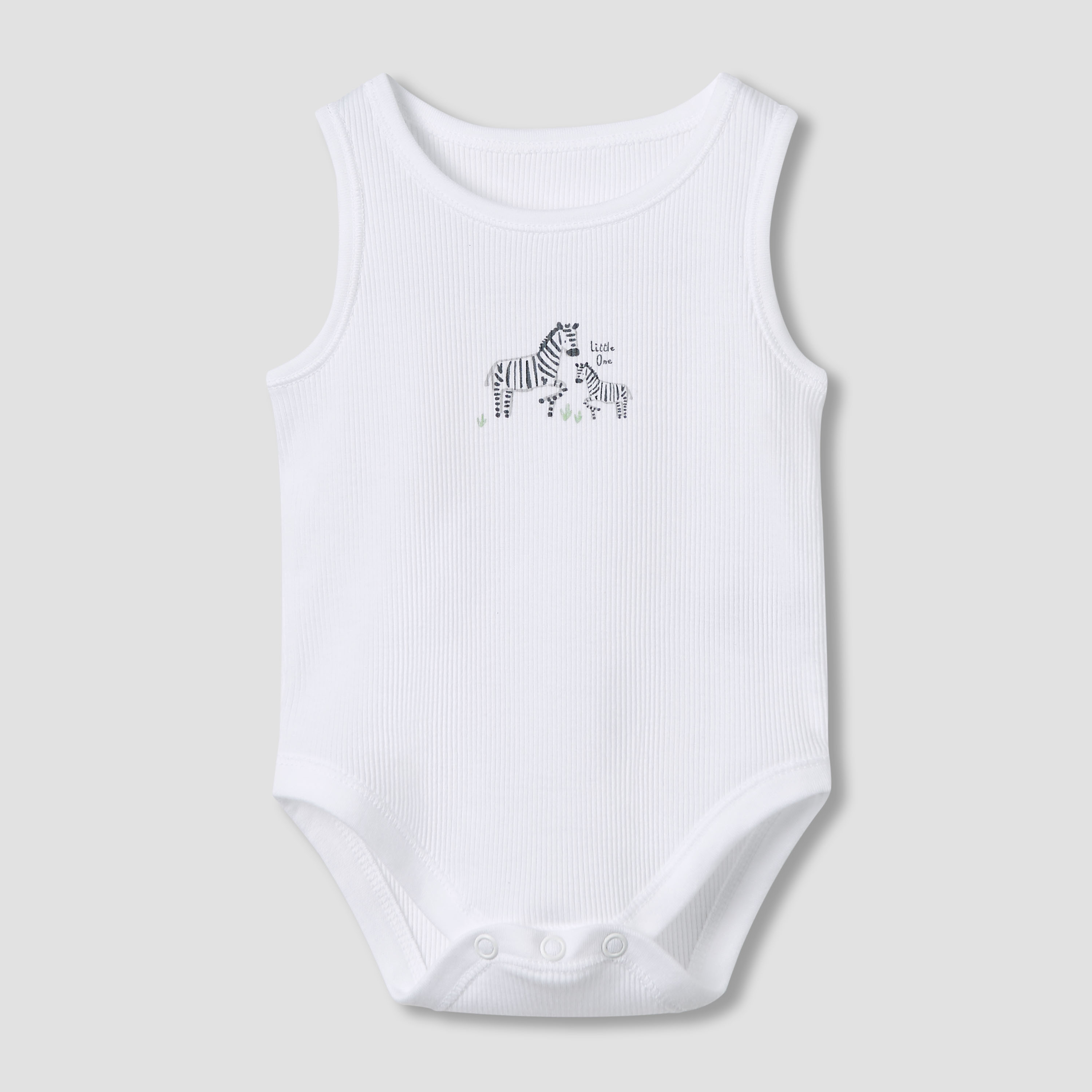 Juniors Round Neck Bodysuit with Snap Button Closure - Cotton - Sleeveless - Set of 5-baby-boys-clothing-bodysuits-image-6