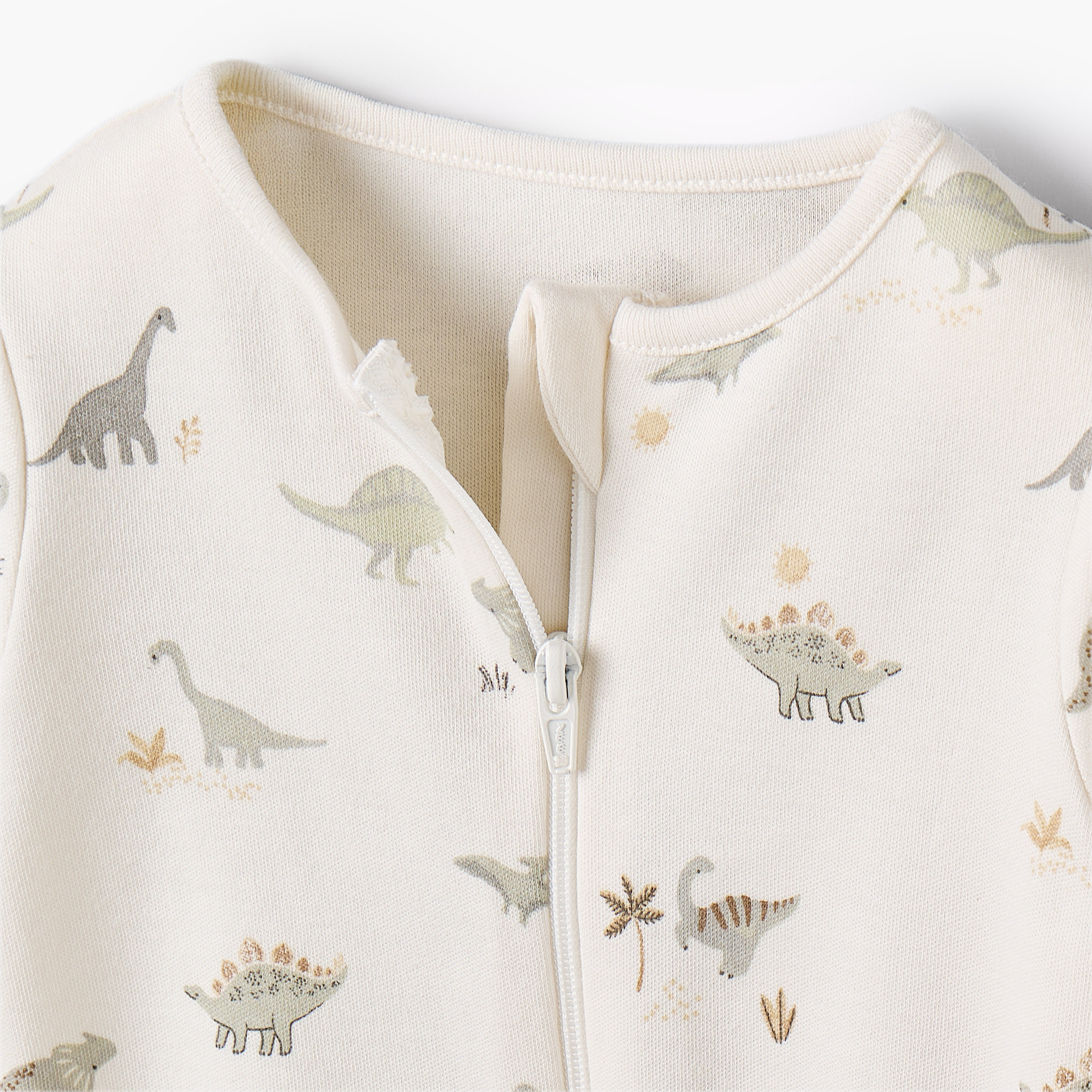 Pack of 5 Juniors Cotton Round Neck Long Sleeves Sleepsuit with Dinosaur Print-baby-boys-clothing-nightwear-sleepsuits-image-8