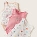 Juniors Printed Sleeveless Bodysuit with Button Closure - Set of 5-Multipacks-thumbnail-2
