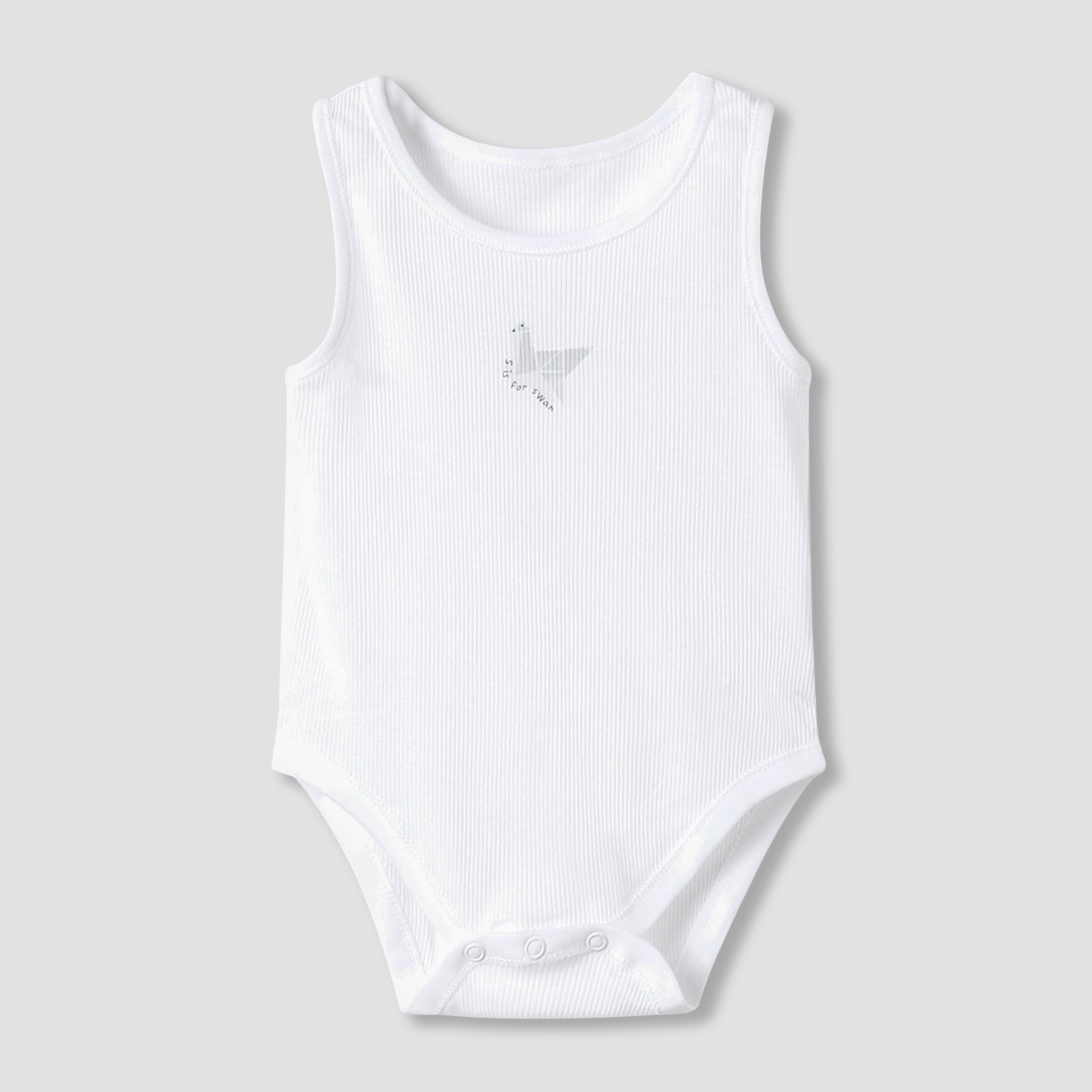 Juniors Round Neck Bodysuit with Snap Button Closure - Cotton - Sleeveless - Set of 7-baby-boys-clothing-bodysuits-image-2