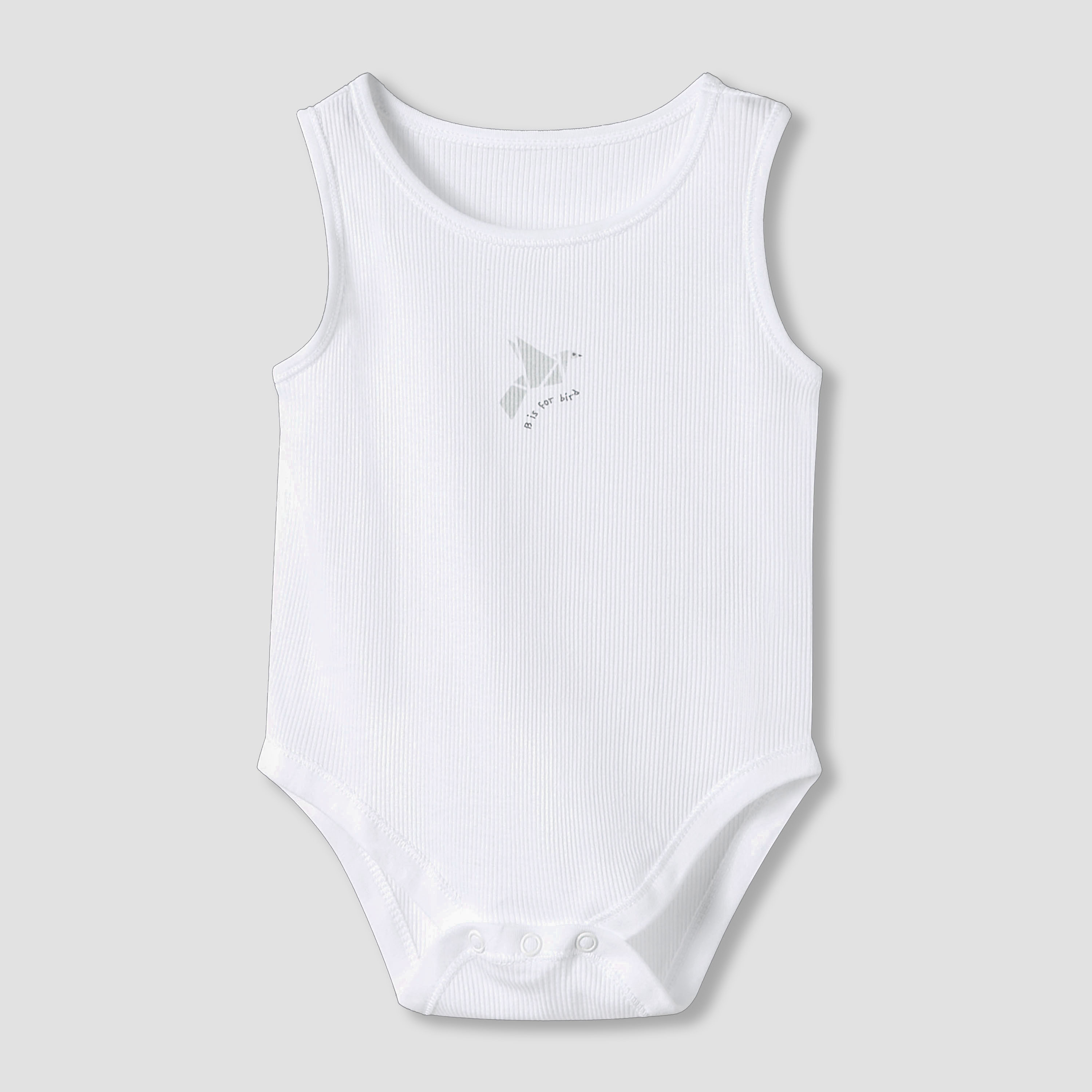 Juniors Round Neck Bodysuit with Snap Button Closure - Cotton - Sleeveless - Set of 7-baby-boys-clothing-bodysuits-image-3