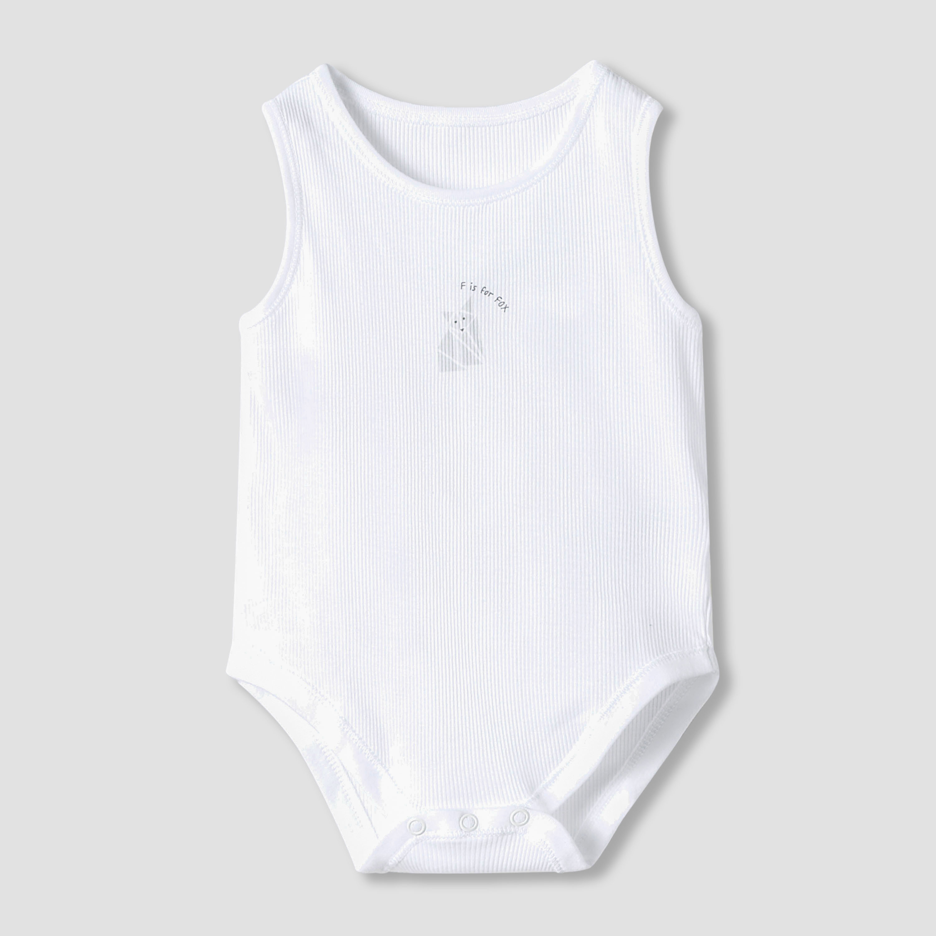 Juniors Round Neck Bodysuit with Snap Button Closure - Cotton - Sleeveless - Set of 7-baby-boys-clothing-bodysuits-image-7