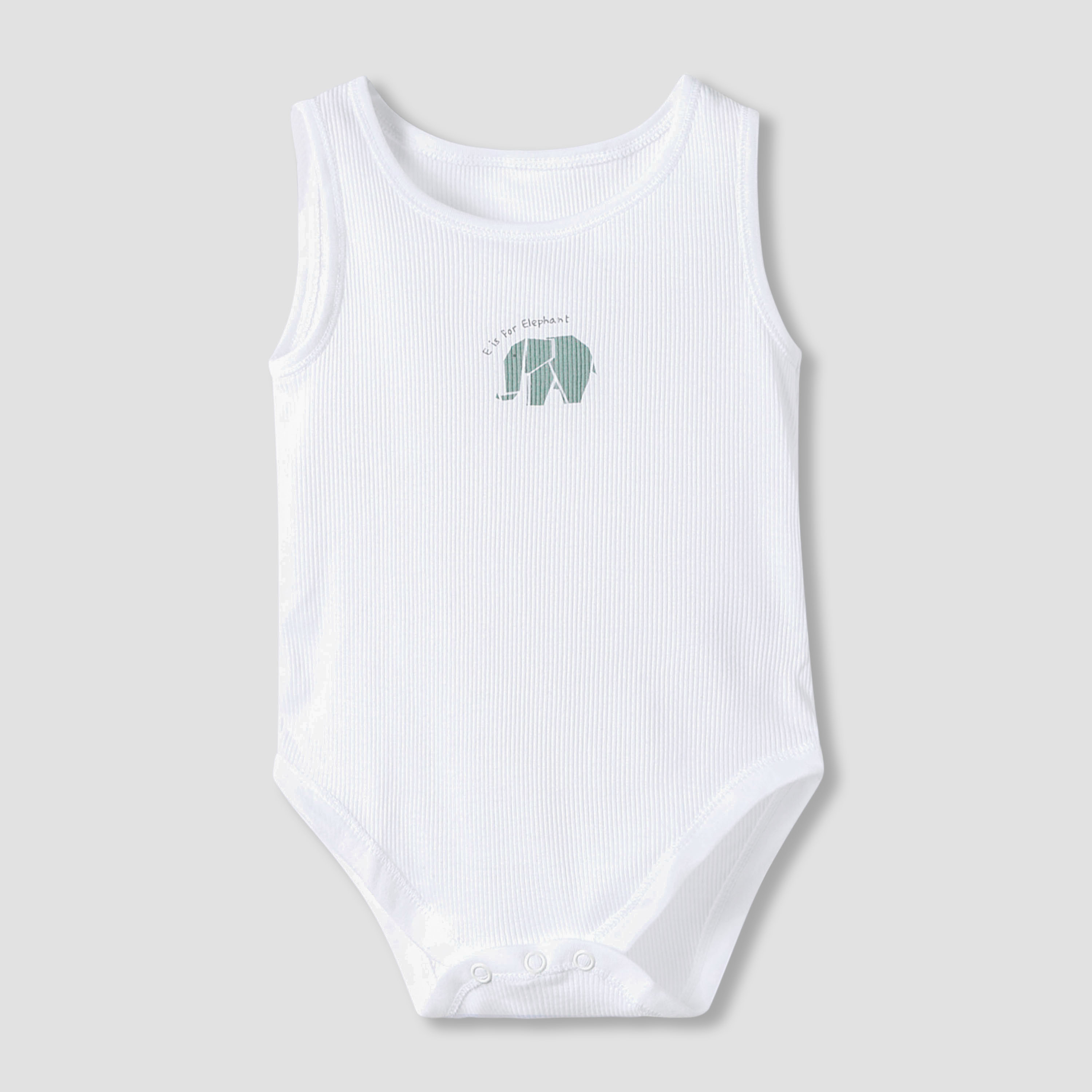 Juniors Round Neck Bodysuit with Snap Button Closure - Cotton - Sleeveless - Set of 7-baby-boys-clothing-bodysuits-image-8