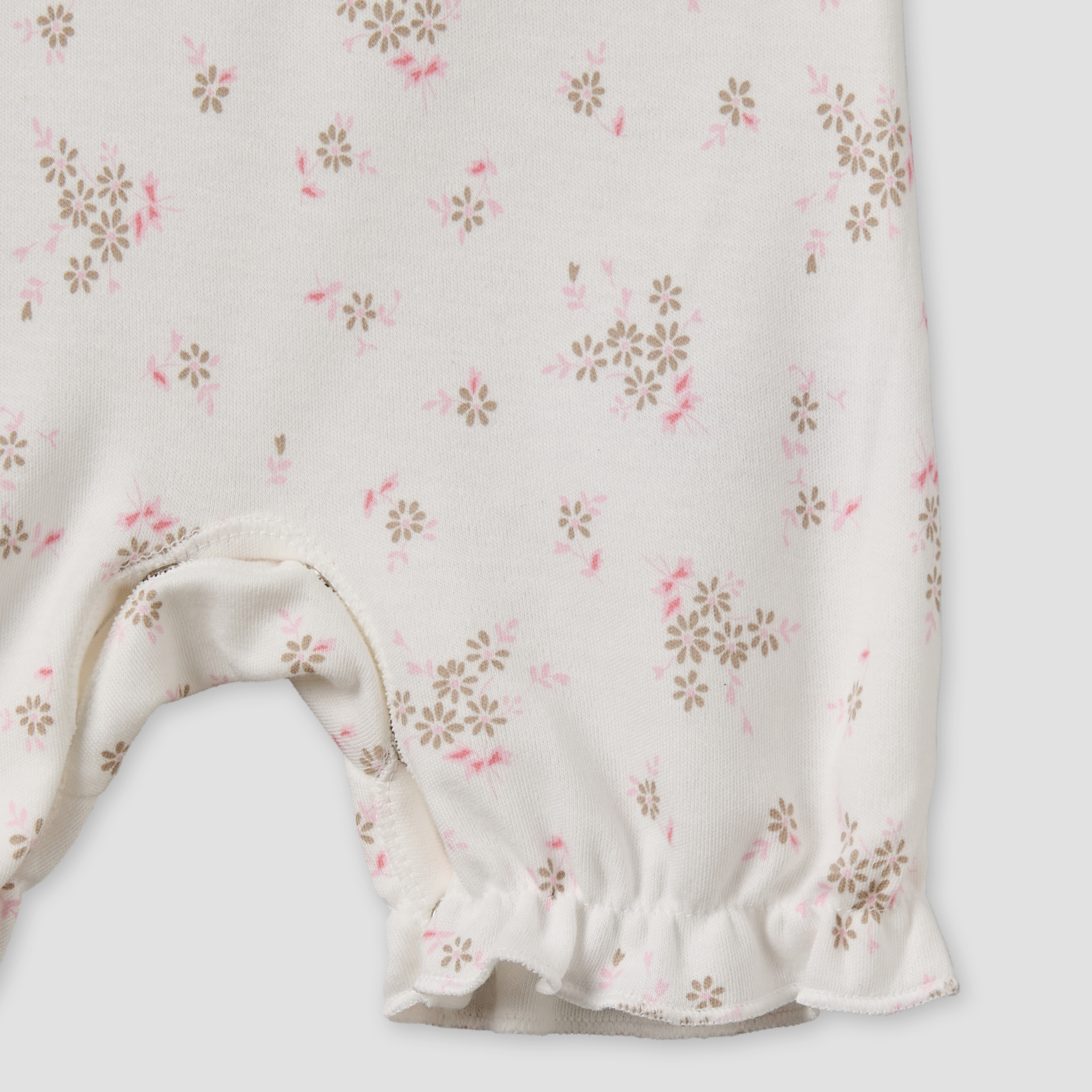 Pack of 3 Juniors Round Neck Short Sleeves Romper with Floral Print-baby-girls-clothing-rompers-image-7