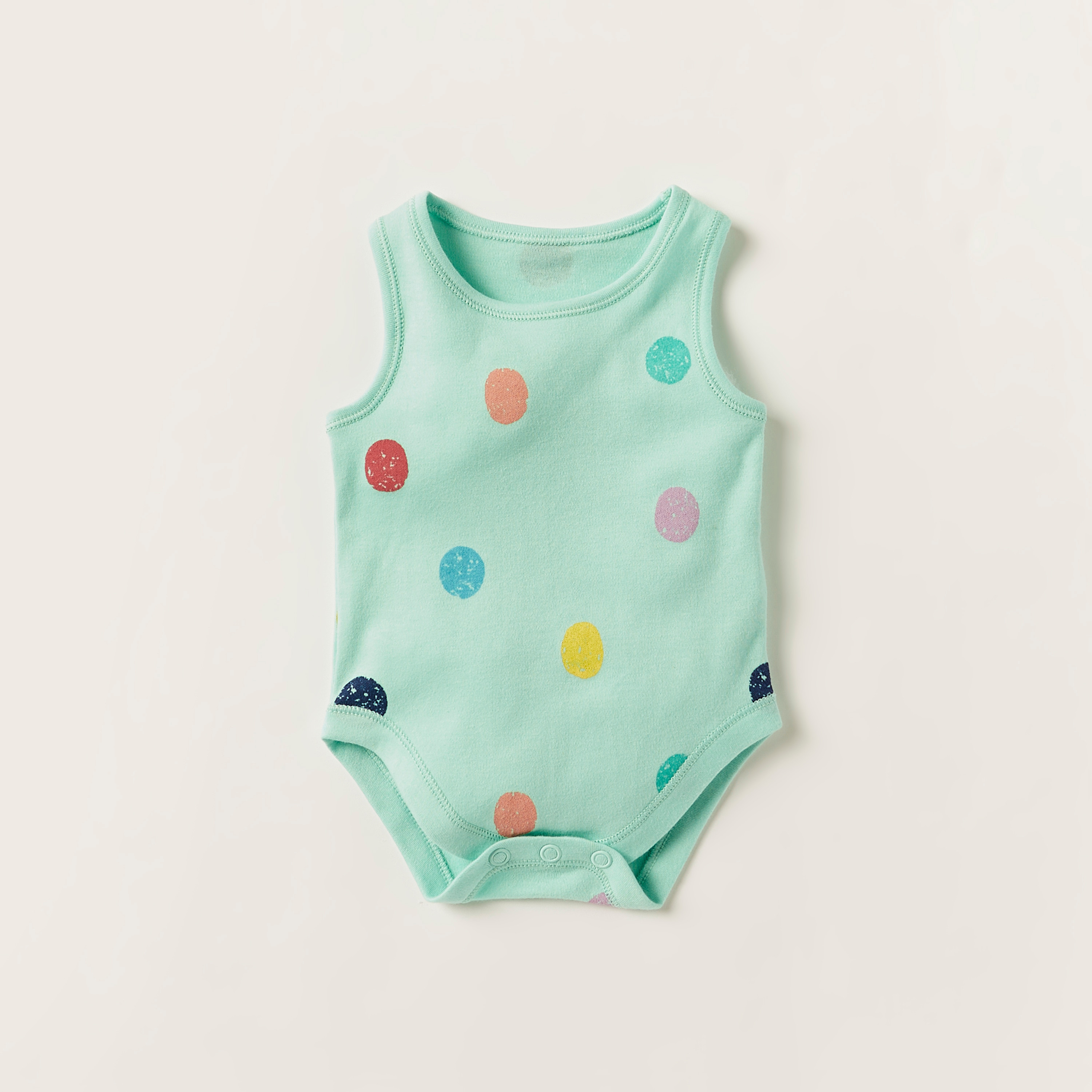 Juniors All-Over Printed Bodysuit with Round Neck - Set of 5-baby-girls-clothing-bodysuits-image-2