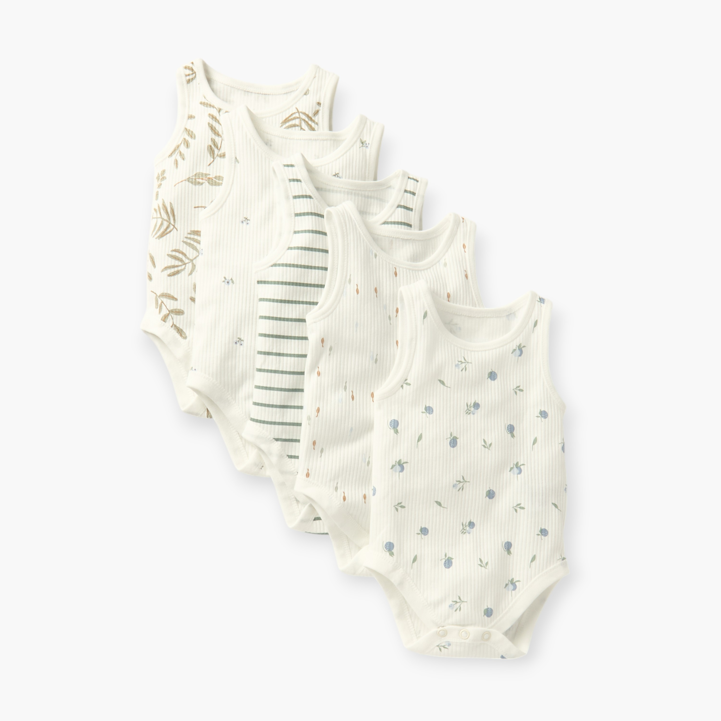 Juniors Assorted Sleeveless Bodysuit with Button Closure - Set of 5-promo_babyshop_Buy2for1025_KWT130126-image-1