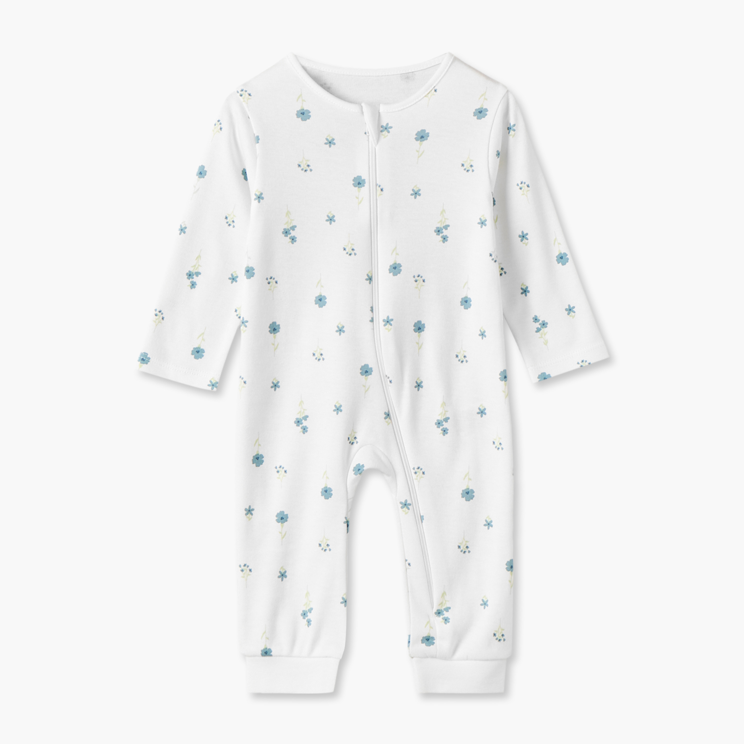 Pack of 3 Juniors Cotton Crew Neck Long Sleeves Sleepsuit with Floral Print-baby-girls-clothing-nightwear-sleepsuits-image-6