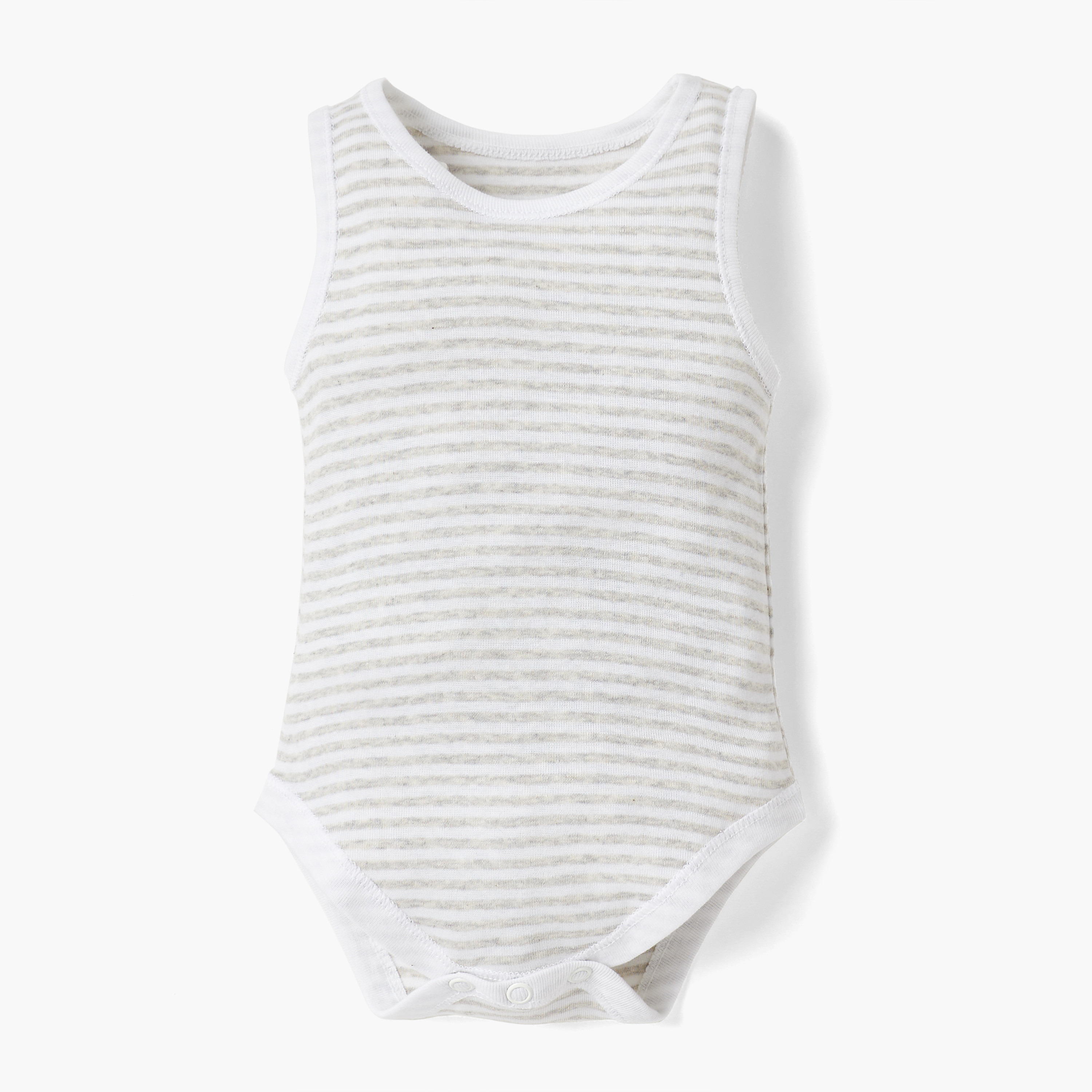 Juniors Printed Sleeveless Bodysuit - Set of 4-baby-boys-clothing-bodysuits-image-6