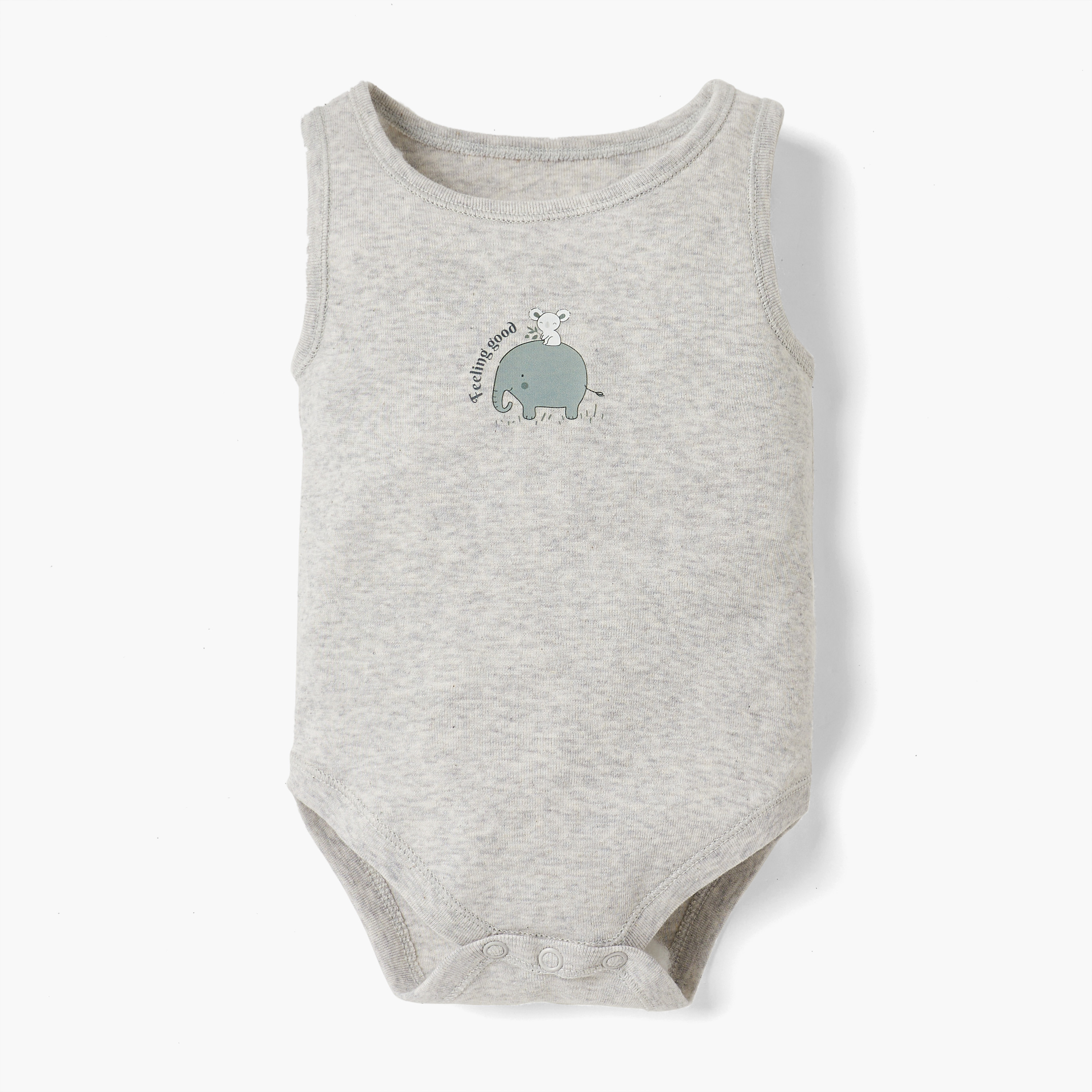 Juniors Printed Sleeveless Bodysuit - Set of 4-baby-boys-clothing-bodysuits-image-7