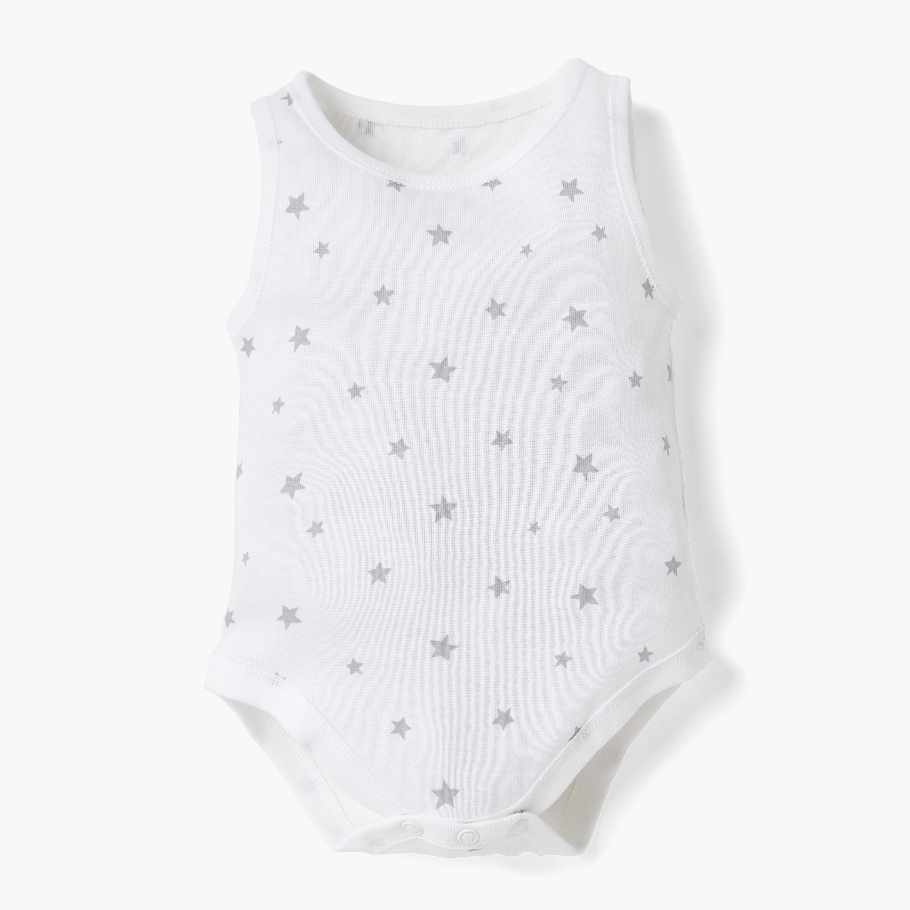 Juniors Printed Sleeveless Bodysuit - Set of 4-baby-boys-clothing-bodysuits-image-8