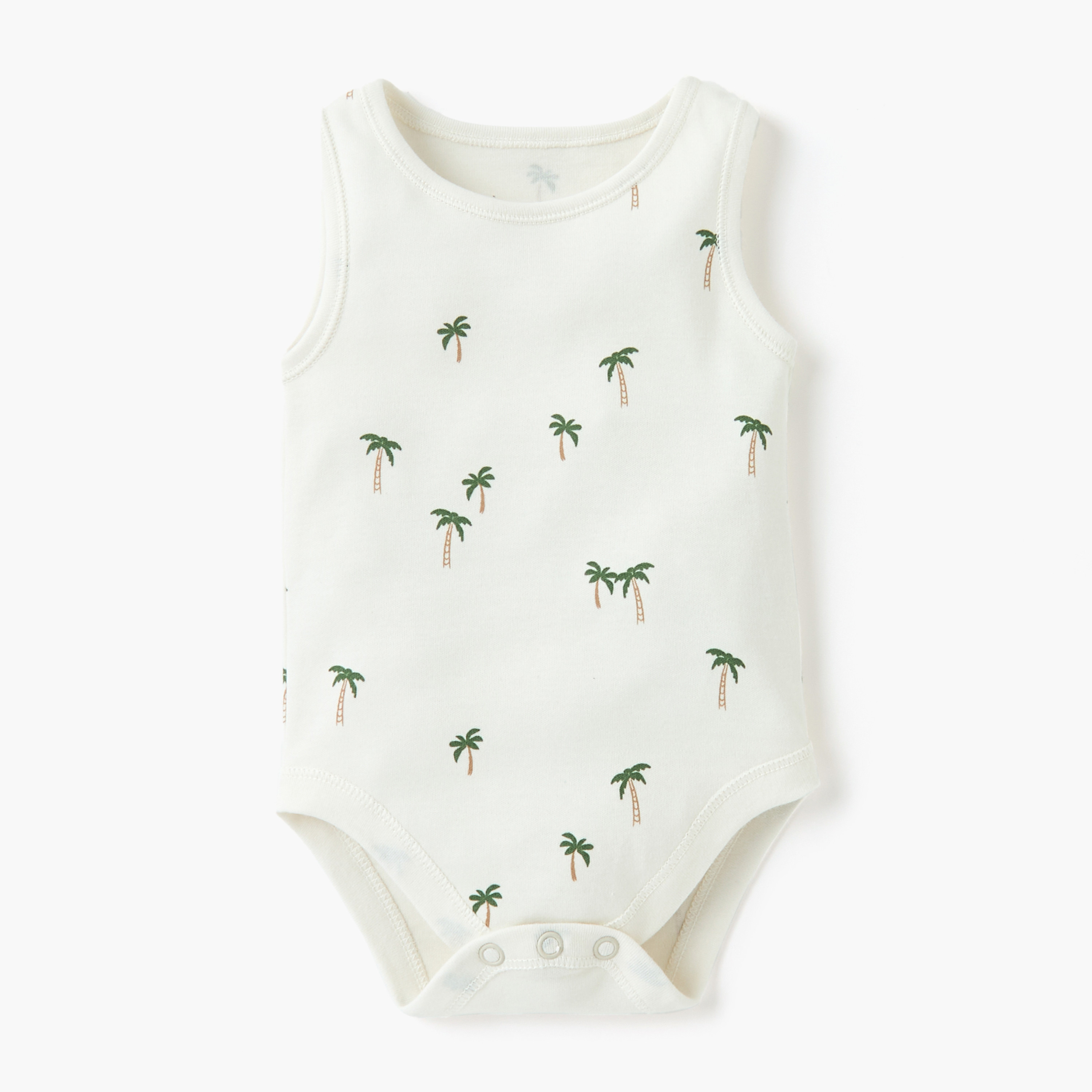 Juniors Printed Sleeveless Bodysuit - Set of 4-baby-boys-clothing-bodysuits-image-3
