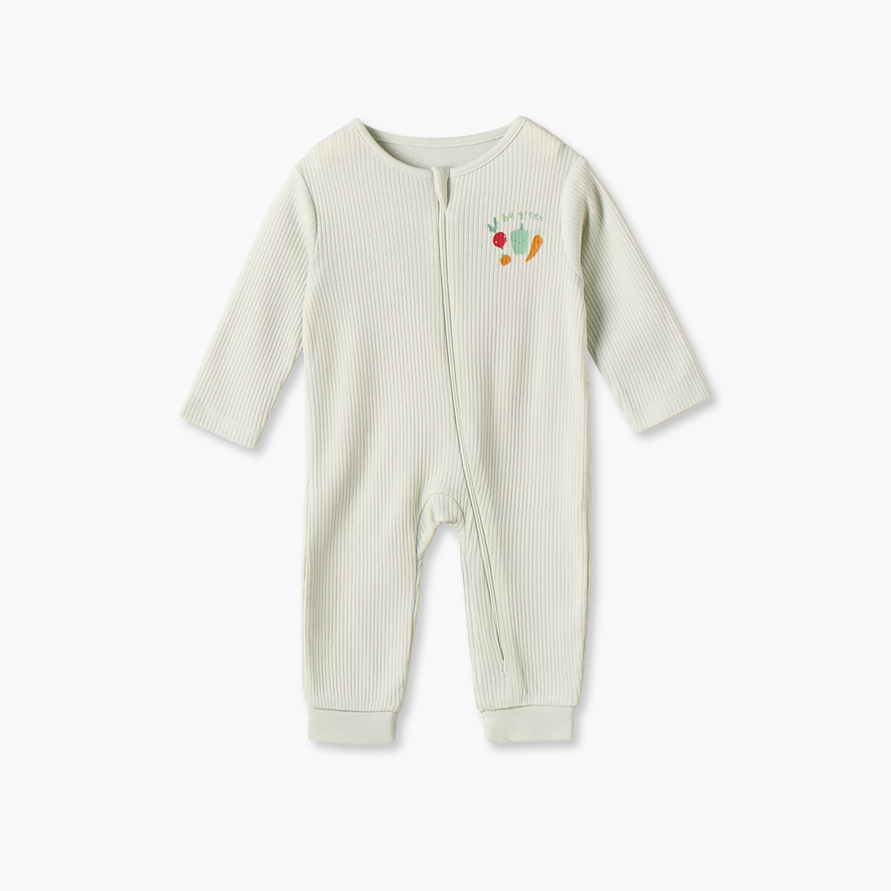 Pack of 3 Juniors Cotton Crew Neck Long Sleeves Sleepsuit with Zip Closure-baby-boys-clothing-nightwear-sleepsuits-image-2