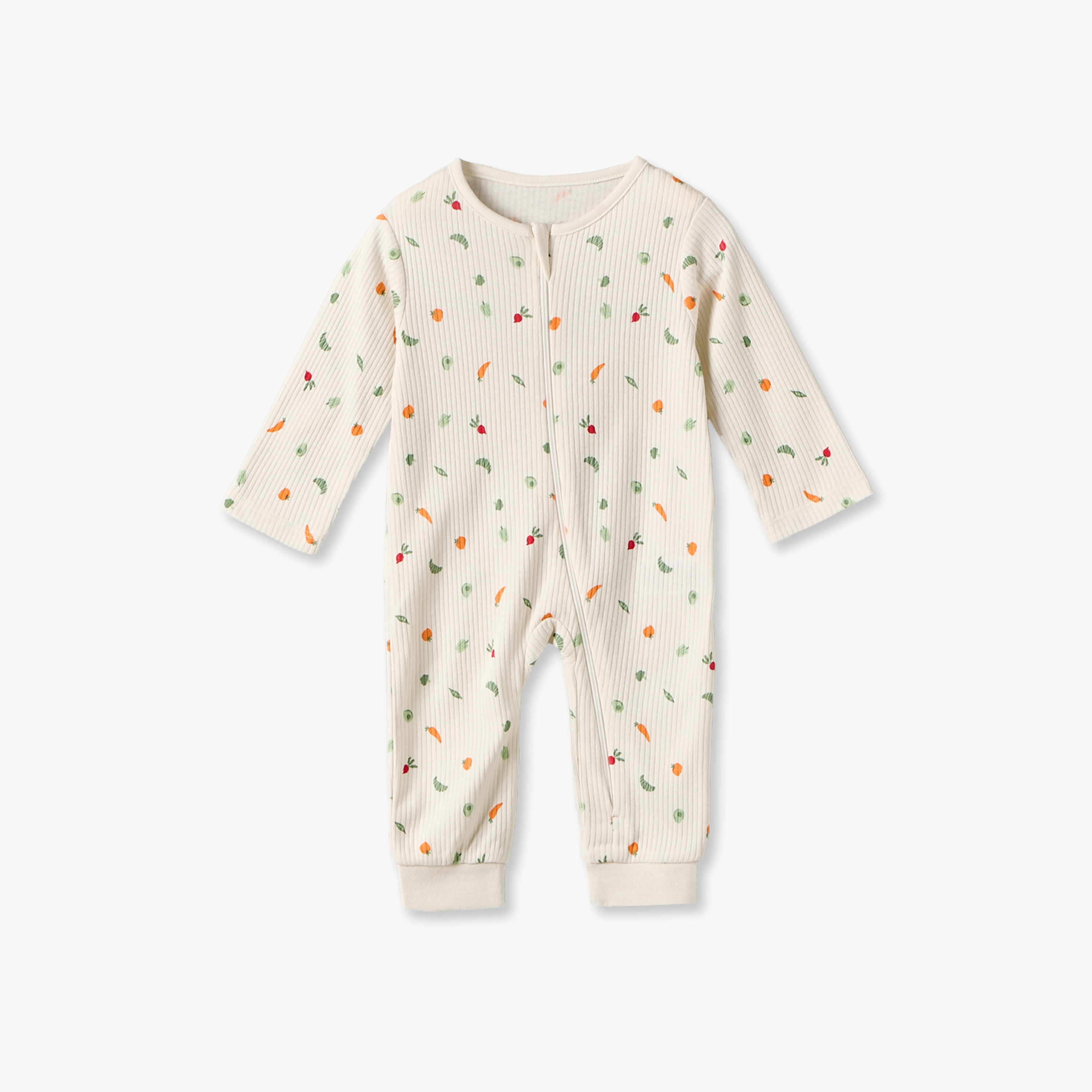 Pack of 3 Juniors Cotton Crew Neck Long Sleeves Sleepsuit with Zip Closure-baby-boys-clothing-nightwear-sleepsuits-image-4