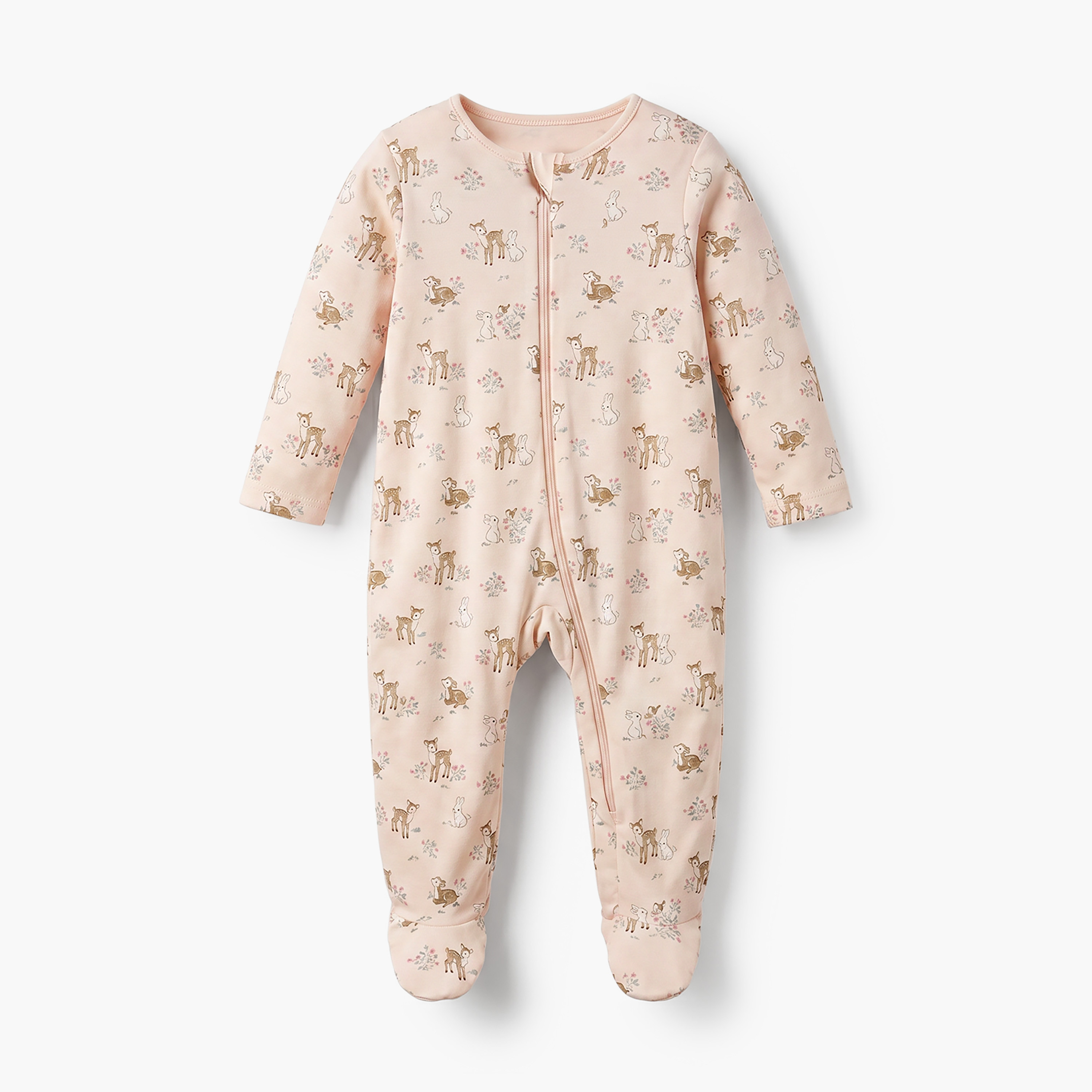 Pack of 5 Juniors Cotton Round Neck Long Sleeves Sleepsuit with Assorted Print-baby-girls-clothing-nightwear-sleepsuits-image-3